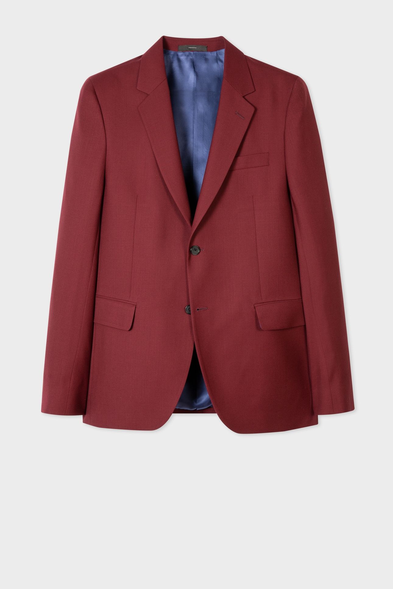GENTS 2 BUTTON SUIT DARK RED ALT 2