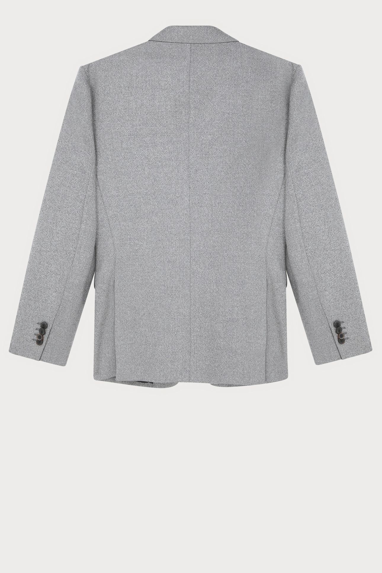 MENS TAILORED FIT 2 BUTTON JACKET GREY MELANGE 5