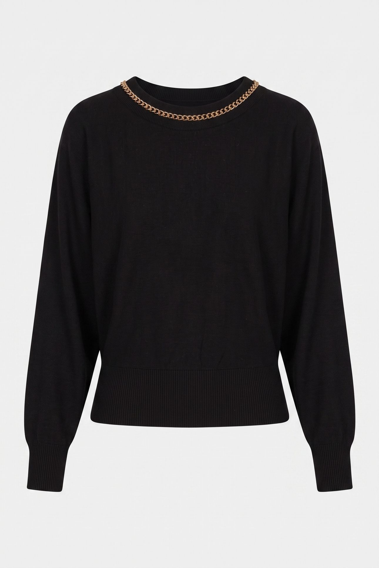 ABEL CN DOLMAN SLEEV JET BLACK A996 3