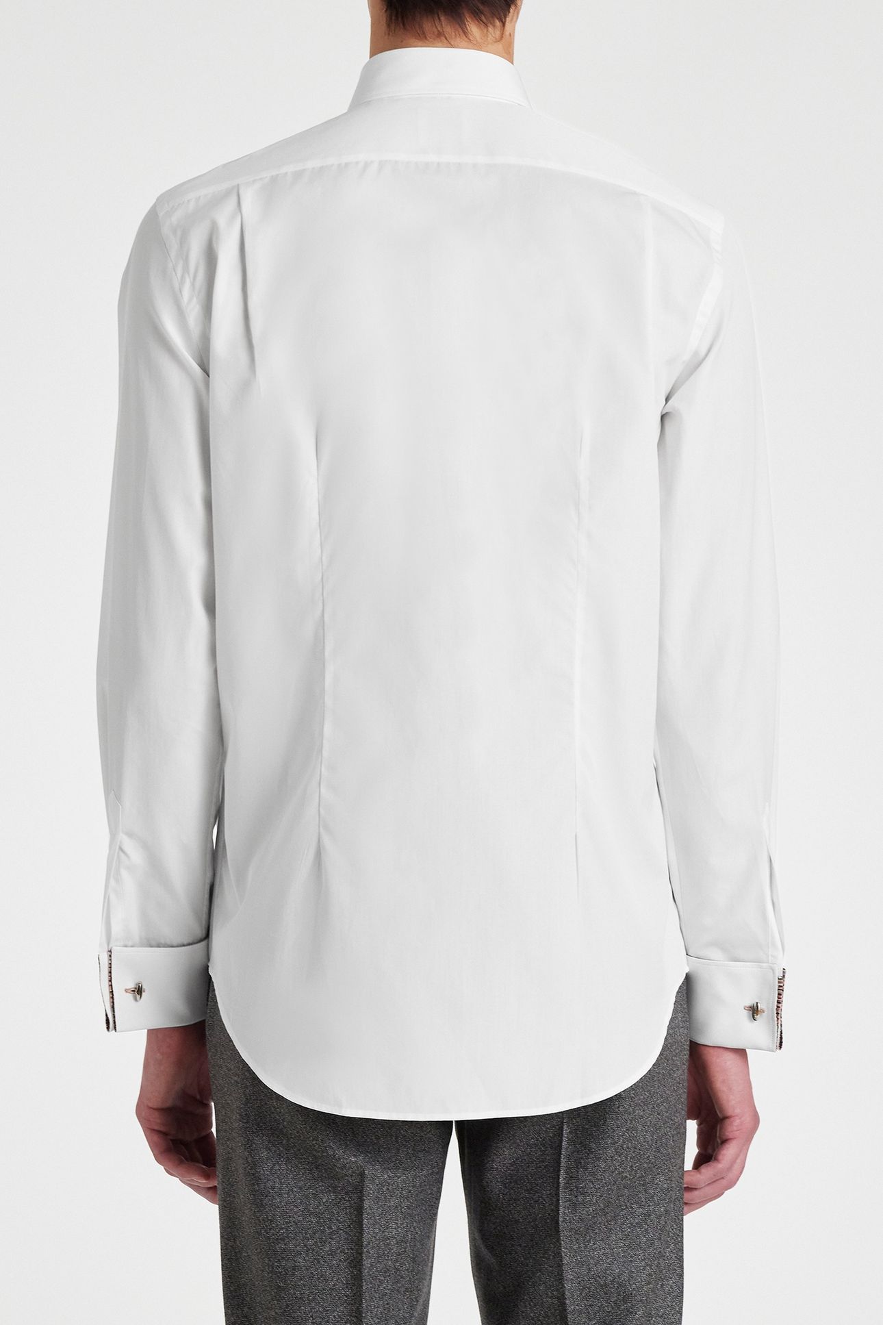 MENS D/C TAILORED SHIRT WHITE 2