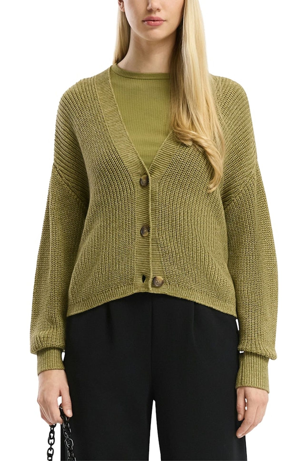 S.OLIVER-QS CARDIGAN GREEN 1