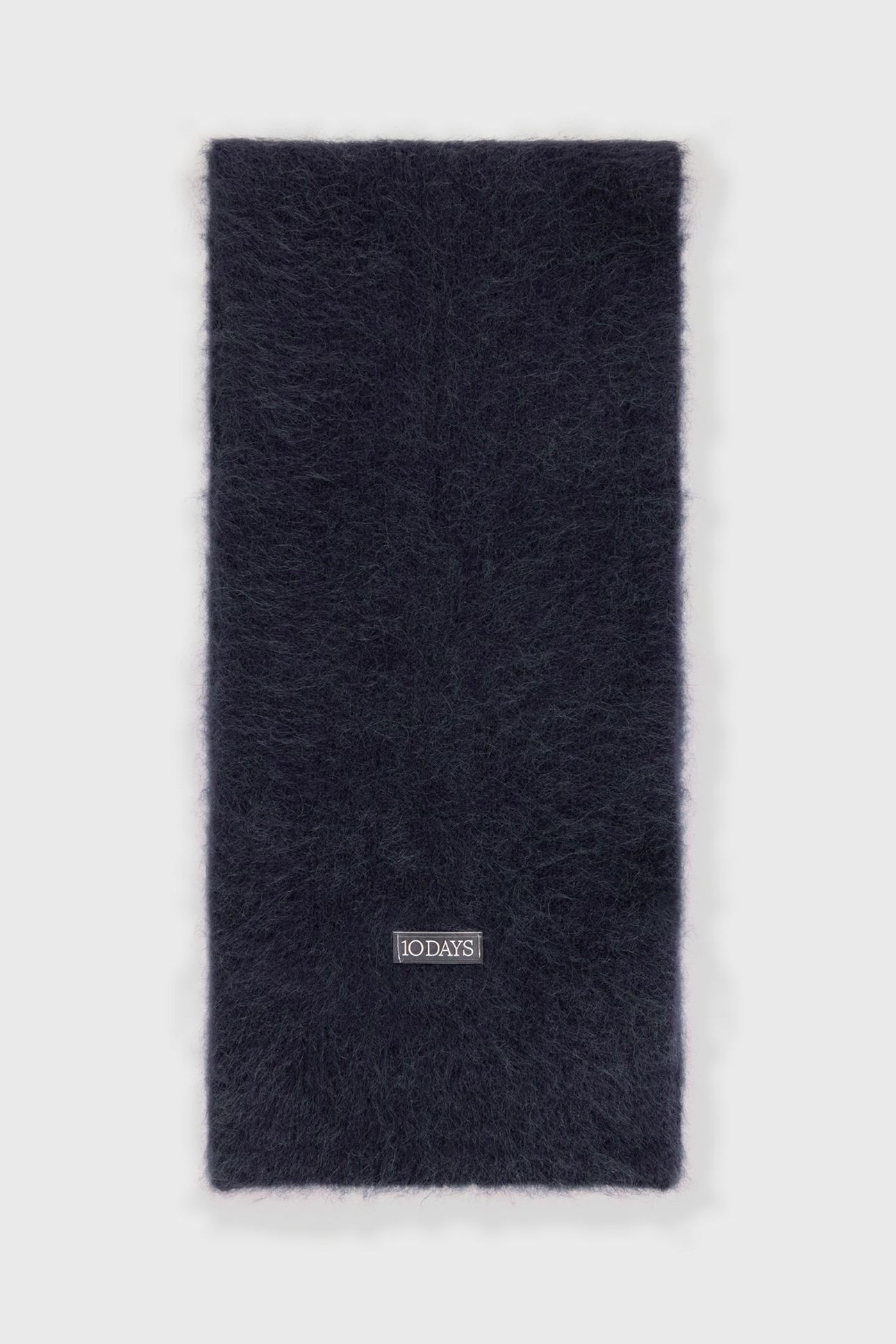 SOFT HAIRY KNIT SCARF DARK NAVY 2