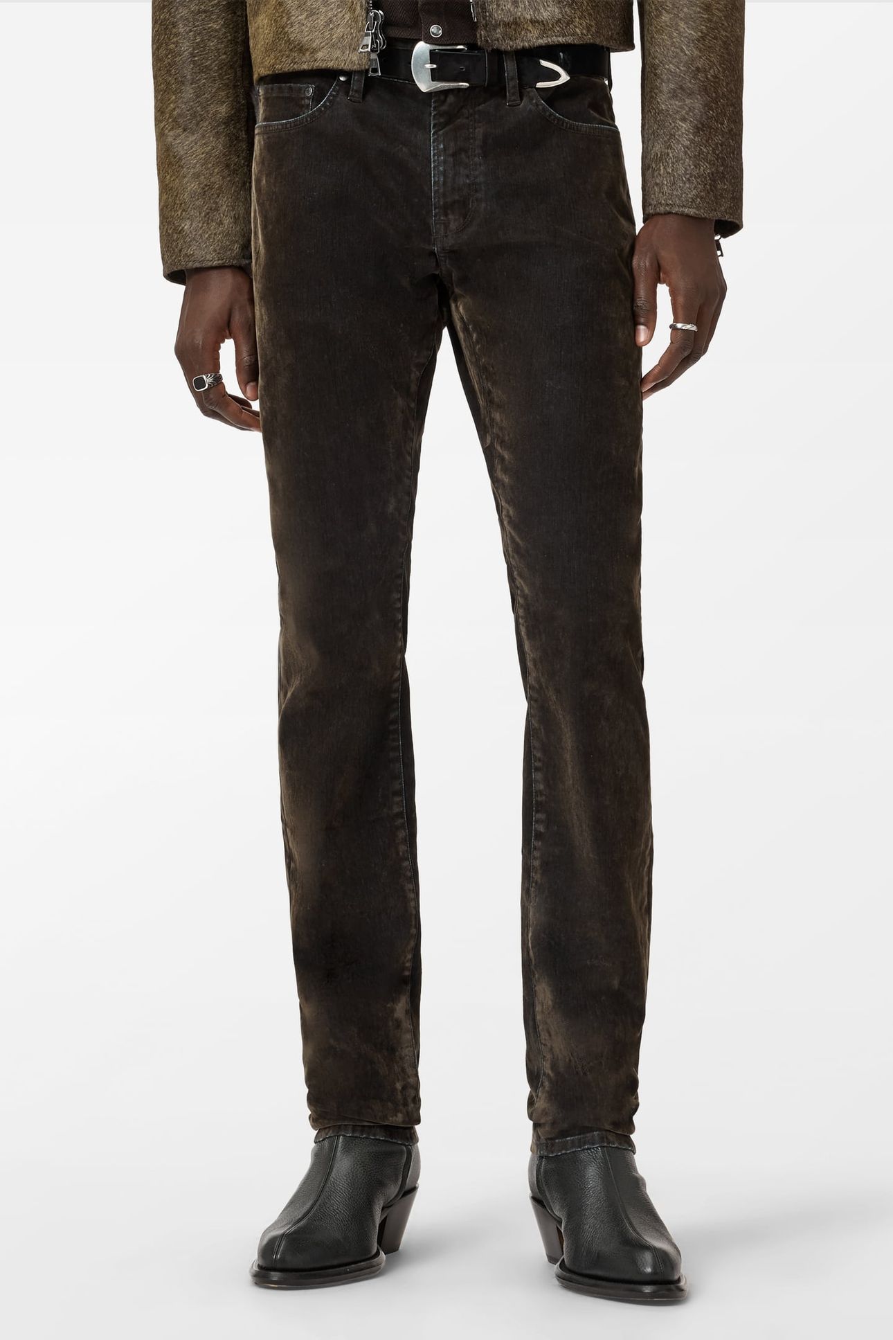 J702 - SLIM FIT - LUCA WASH DARK BROWN 1