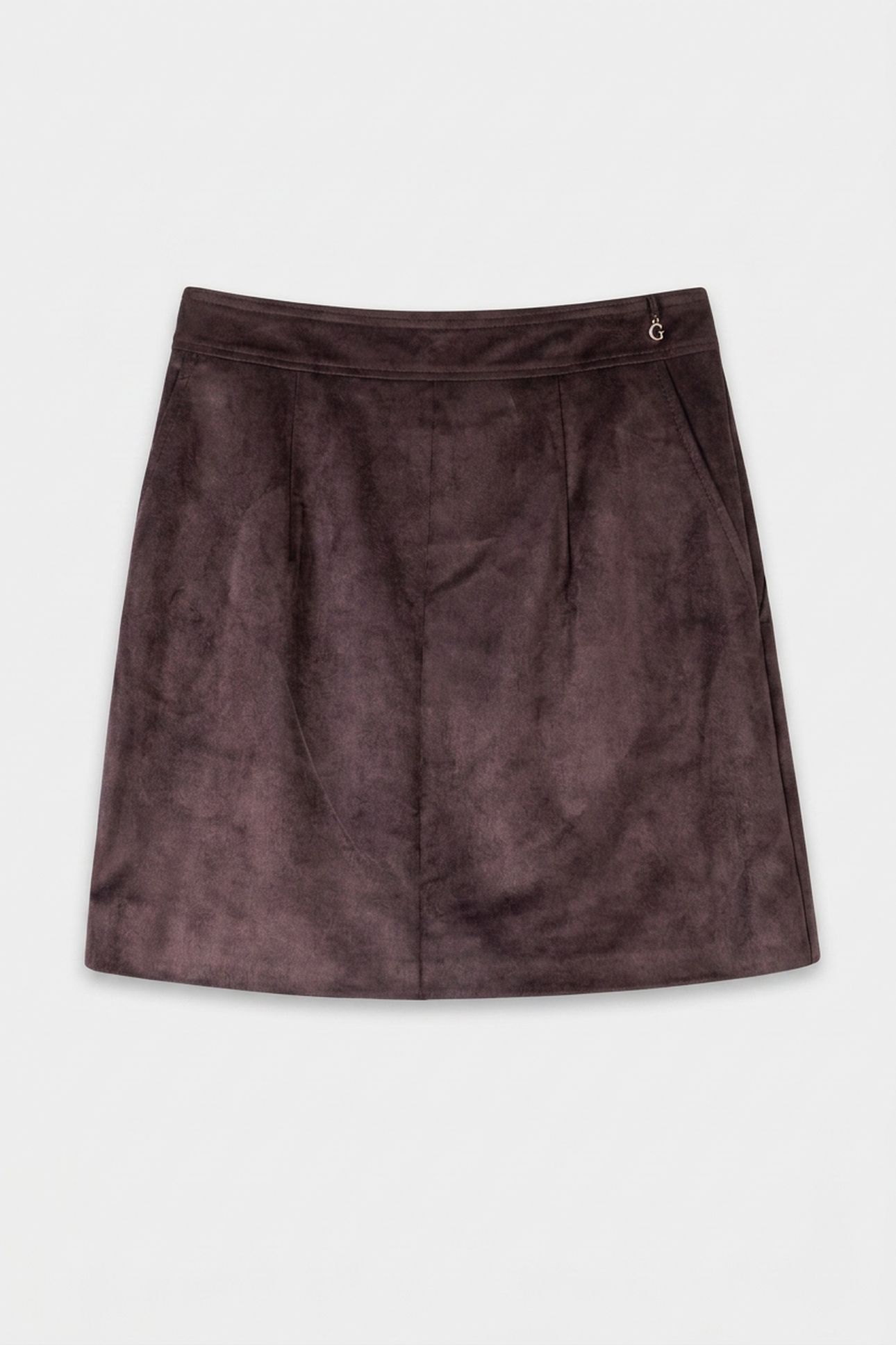 CAMRYN SUEDE SKIRT REGAL BROWN 3