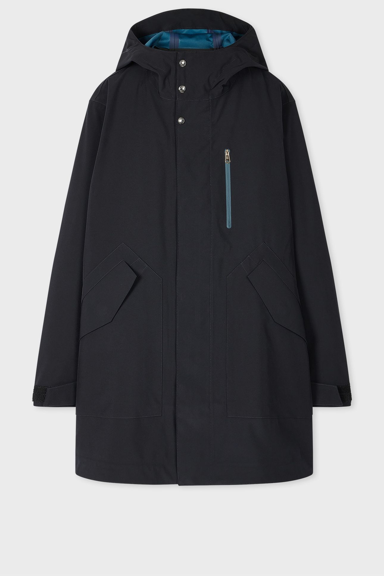 MENS TAPE SEAM HOODED JKT VERY DARK NAVY 6