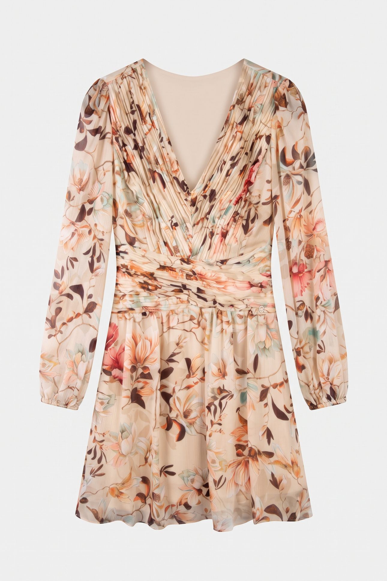 LS ROMINA PLEAT FLAR NATURAL MAGNOLIA PRI 3