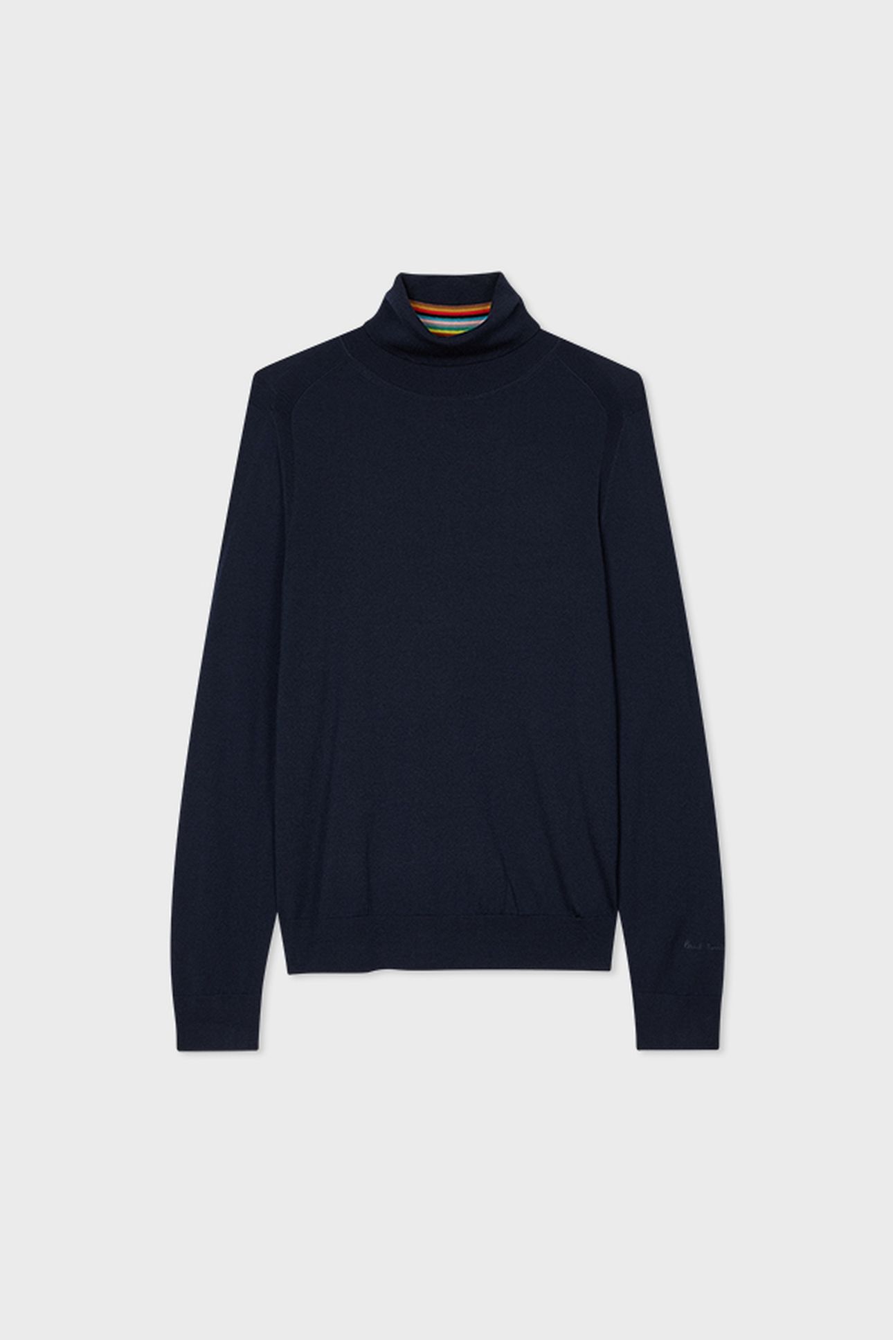 MENS SWEATER ROLL NECK VERY DARK NAVY 2