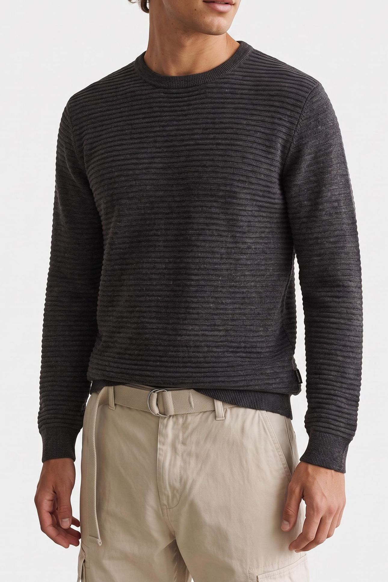 LS ECO ARTHUR KNIT C DOWNEY HEATHER MULTI 1