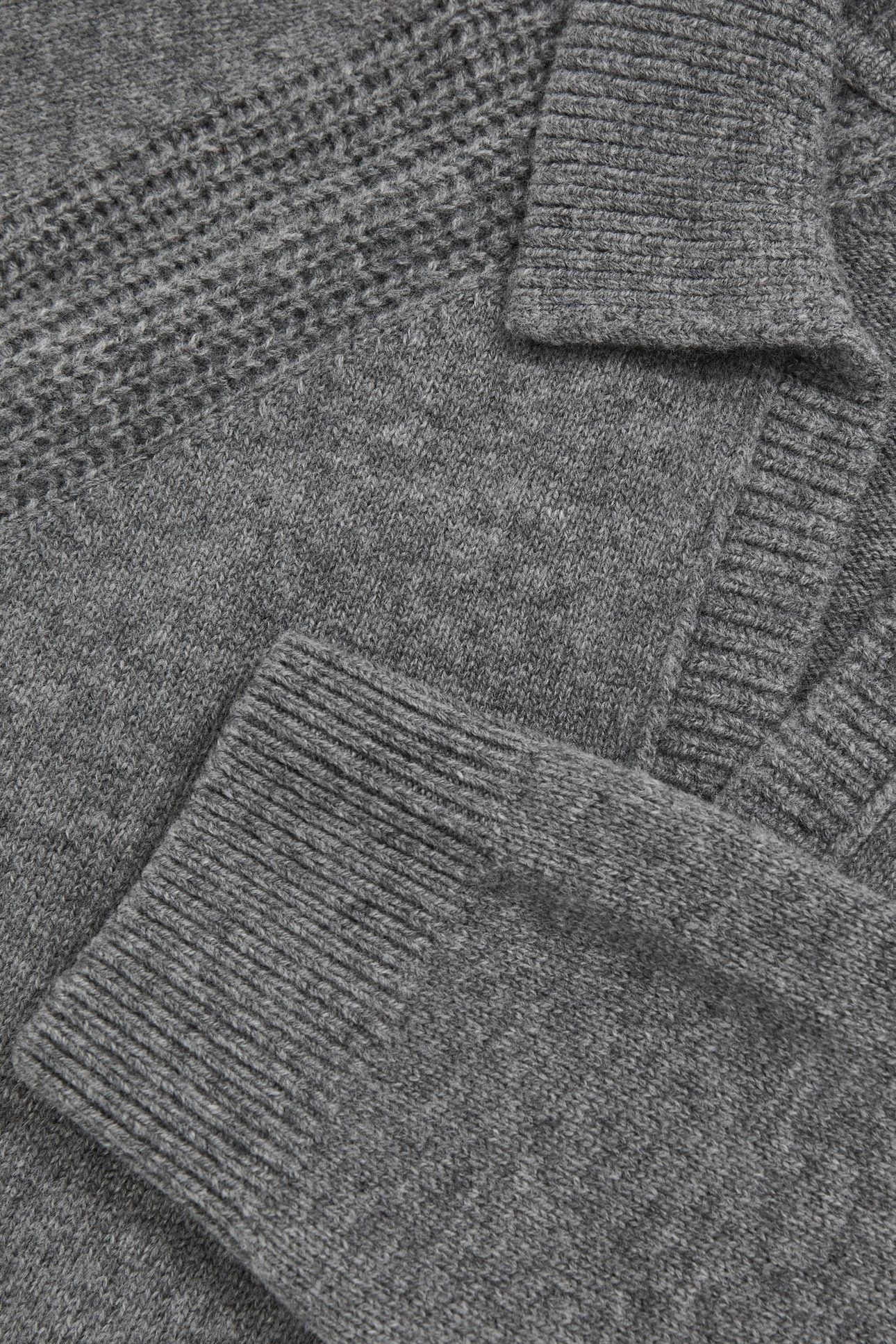 LS OPEN COLLAR JUMPER MID GREY MELANGE 6