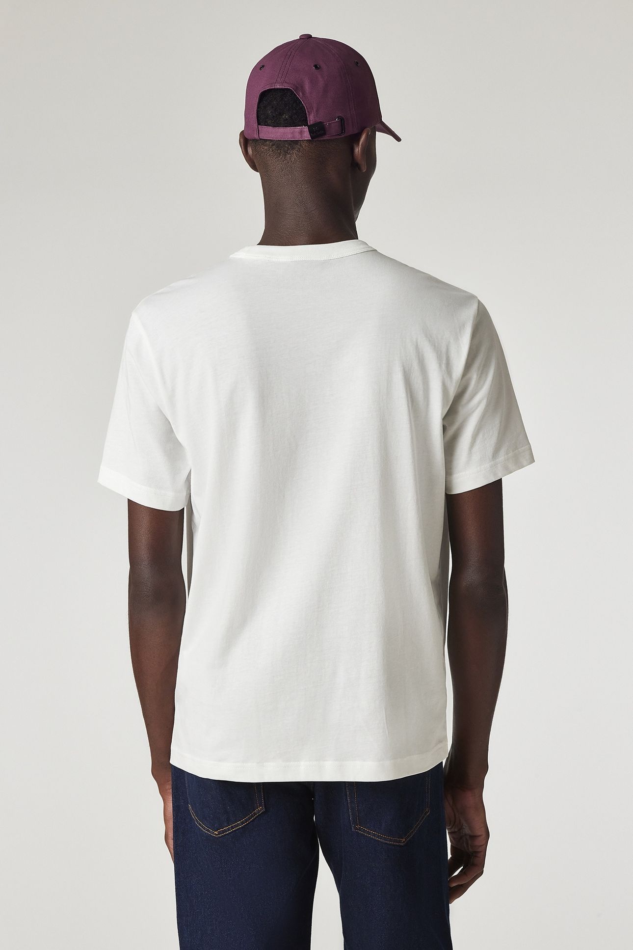 MENS SS TSHIRT CYCLING CAPS OFF WHITE 2