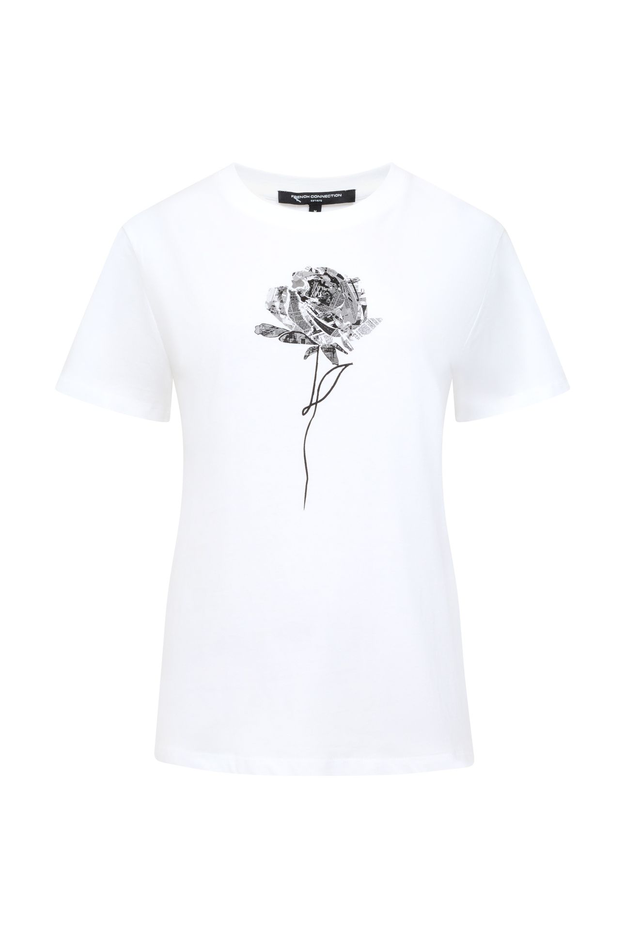 ROSE GRAPHIC S/S TEE WHITE/BLACK WHITE/BLACK 4