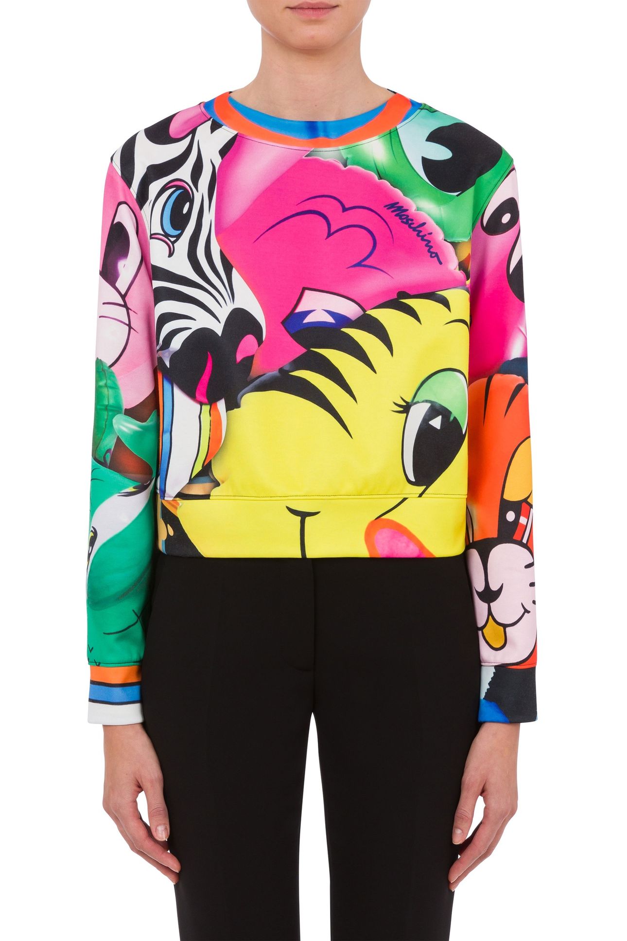 INFLATABLE ANIMALS TECHNICAL COTTON SWEATSHIRT MULTICOLOR 1