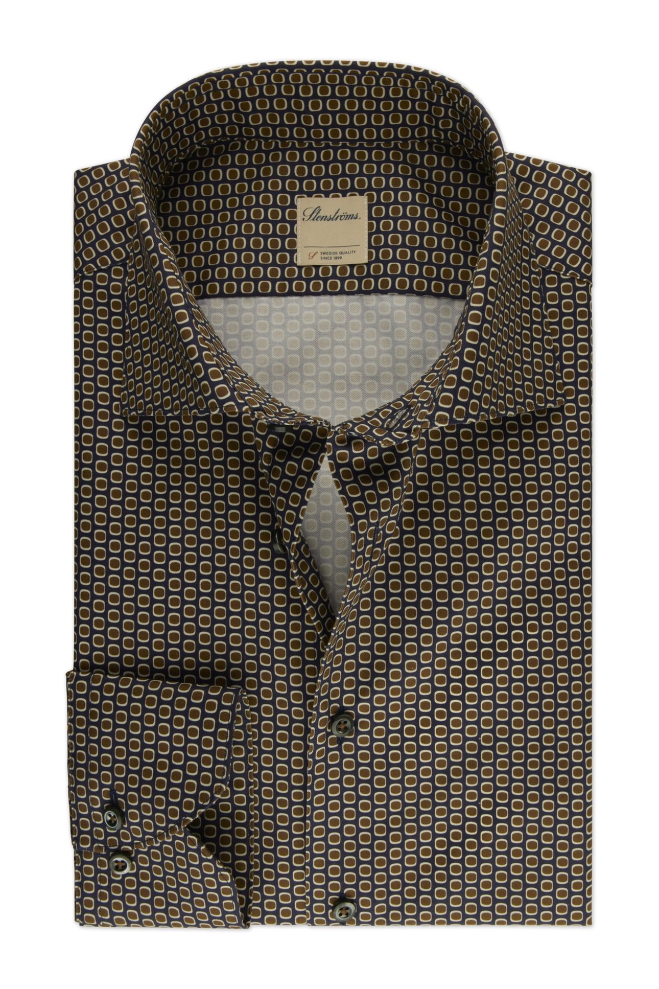 FITTED BODY/90, RC CUFF NAVY PATTERN 1