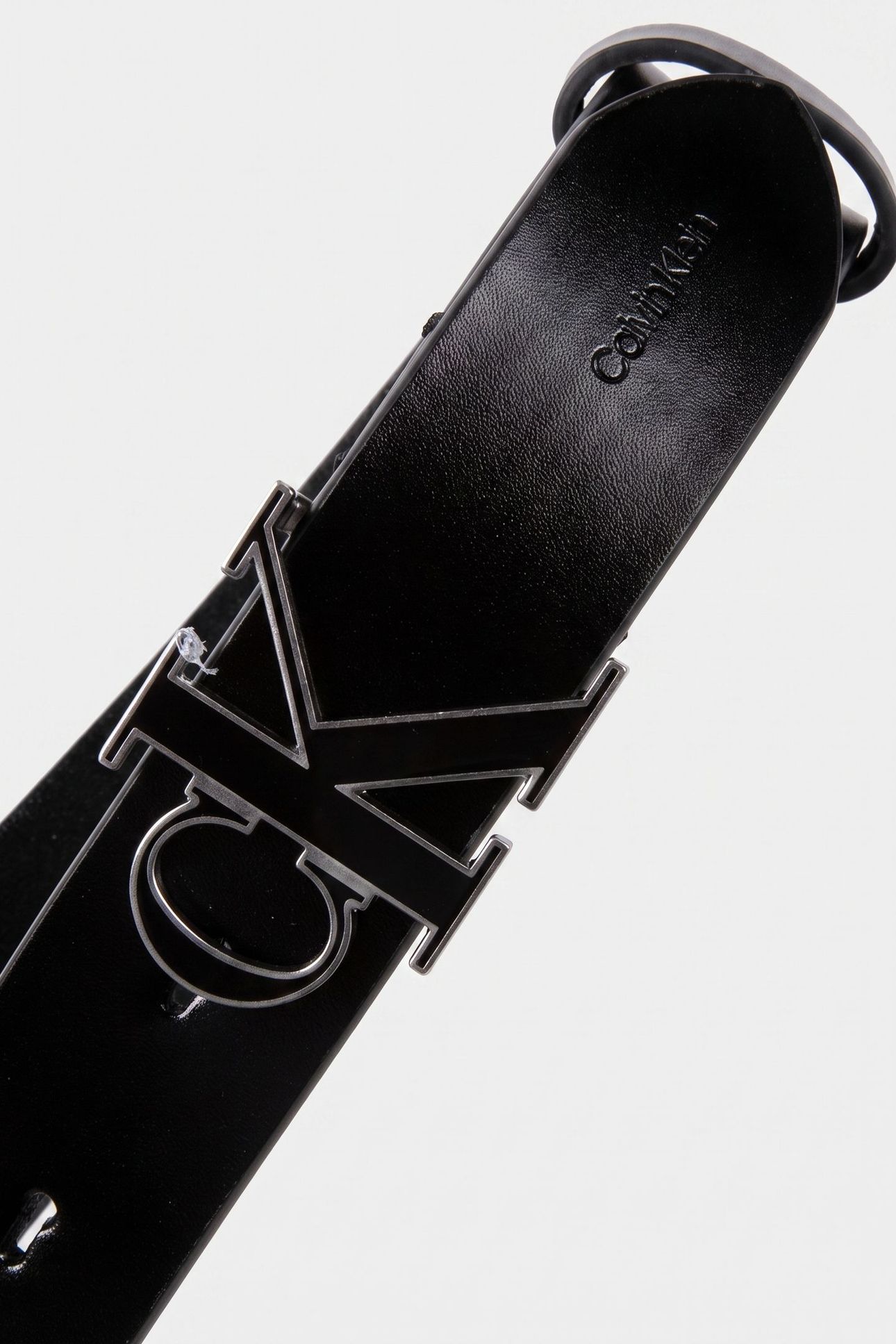 ROUND BUCKLE 30MM BELT BLACK/ANTIQUE NICKEL 3