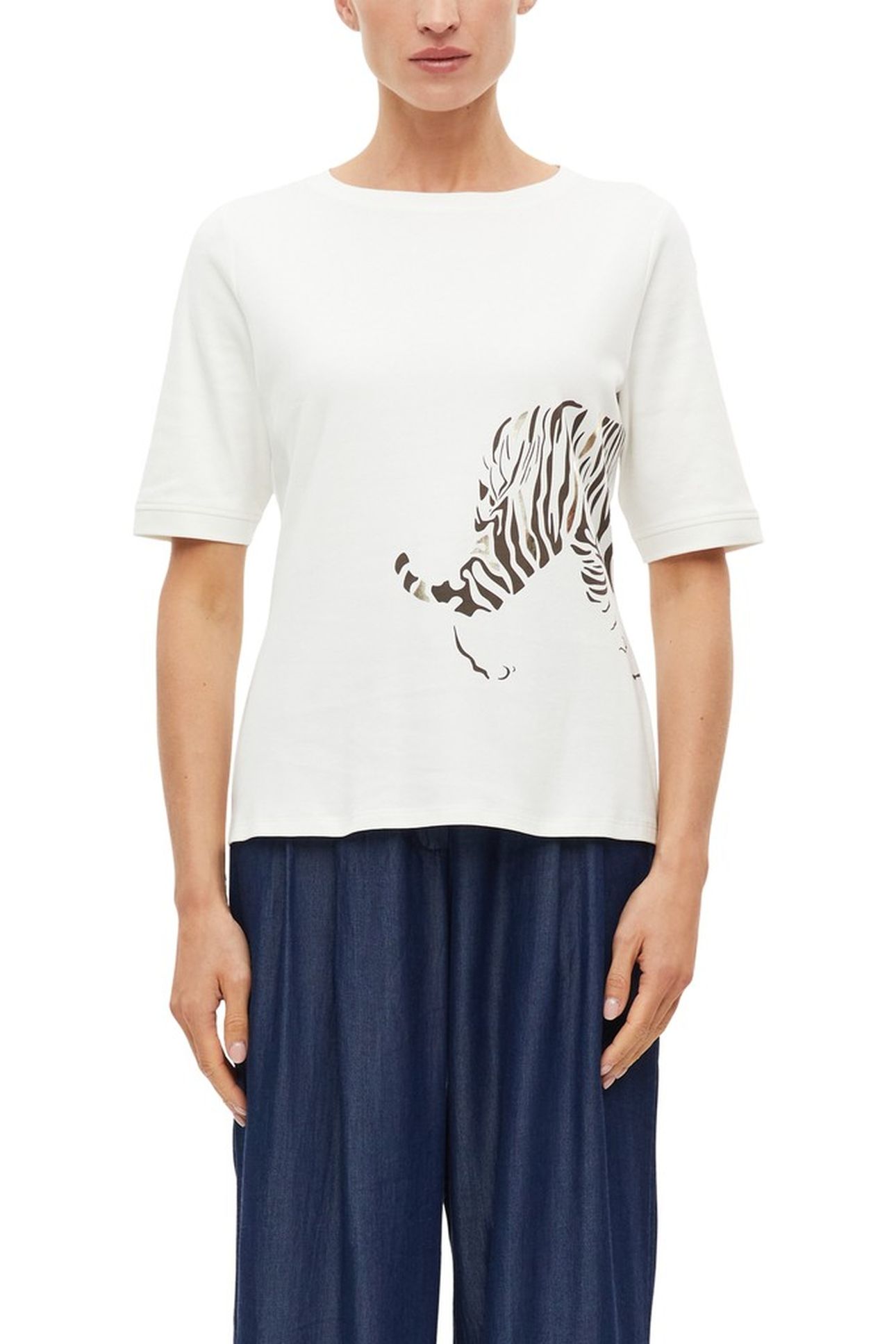 S.OLIVER T-SHIRTS OFFWHITE 1