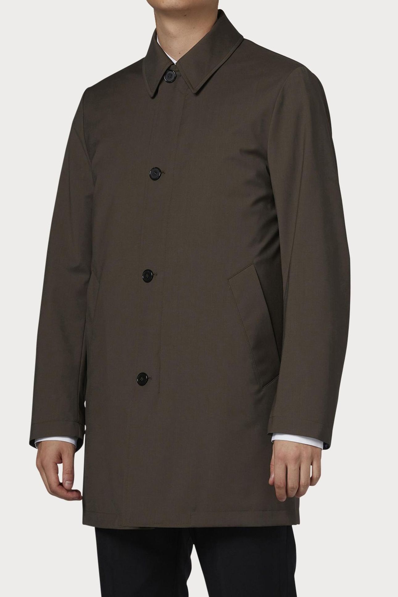 MENS REGULAR FIT COAT WITH GILET SLATE 3