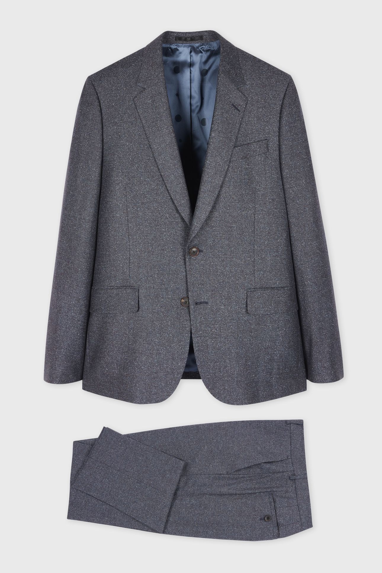 MENS TAILORED FIT 2 BUTTON SUIT SMOKE 1