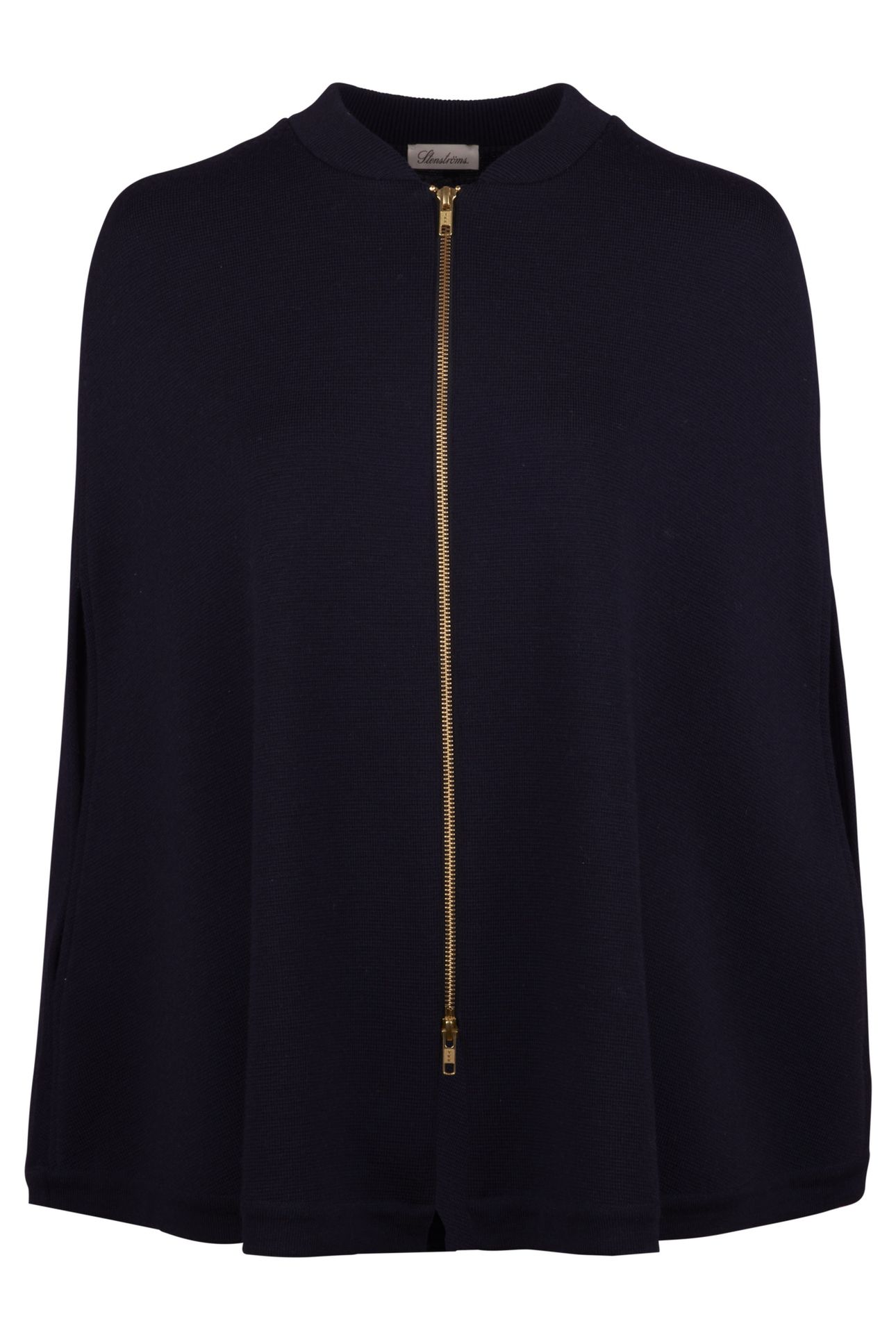 GITTY KNIT PONCHO NAVY 1