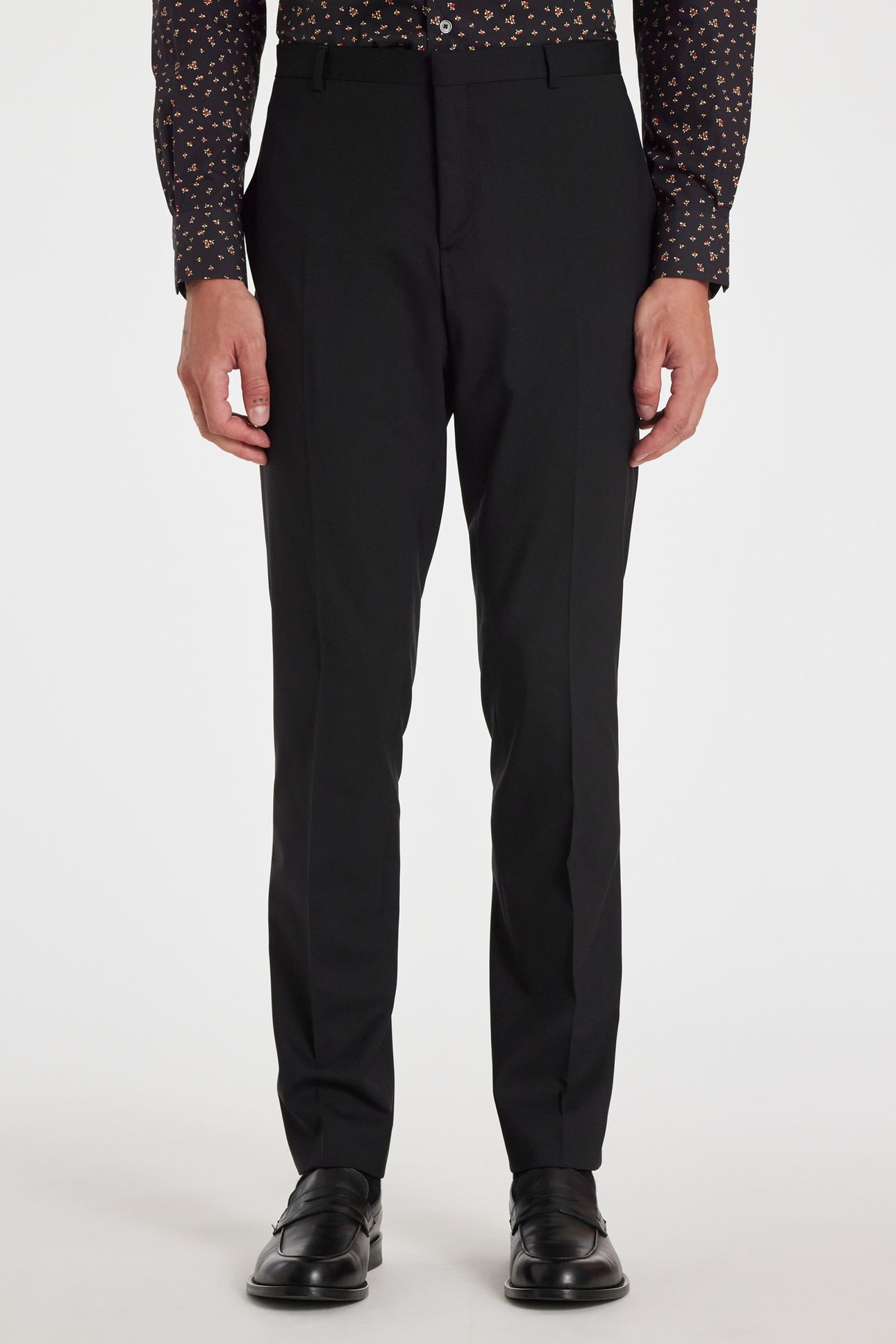 MENS SLIM FIT 2 BUTTON SUIT BLACK 4