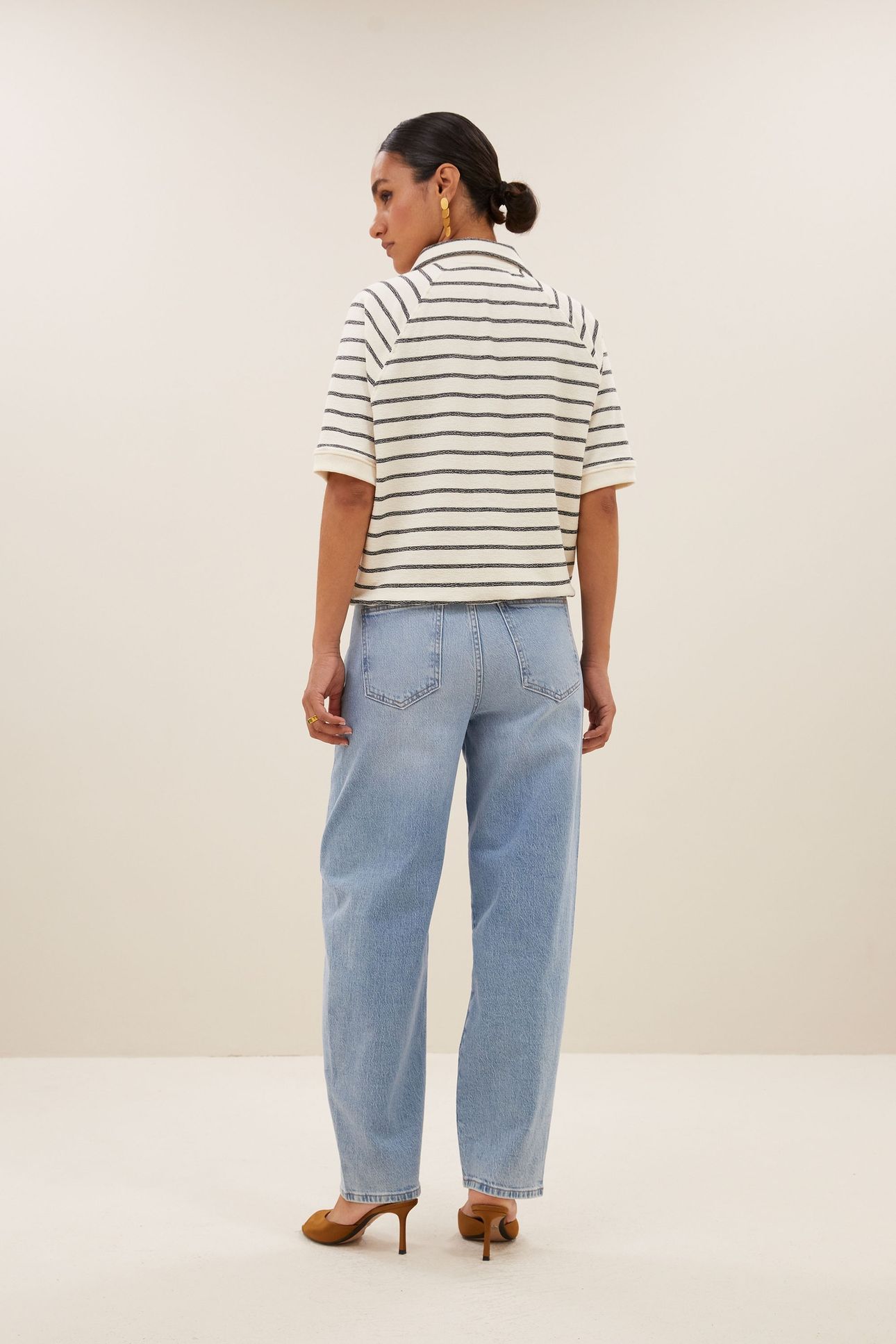 HARPER BRETON STRIPE TOP BLACK BRETON STRIPE 4