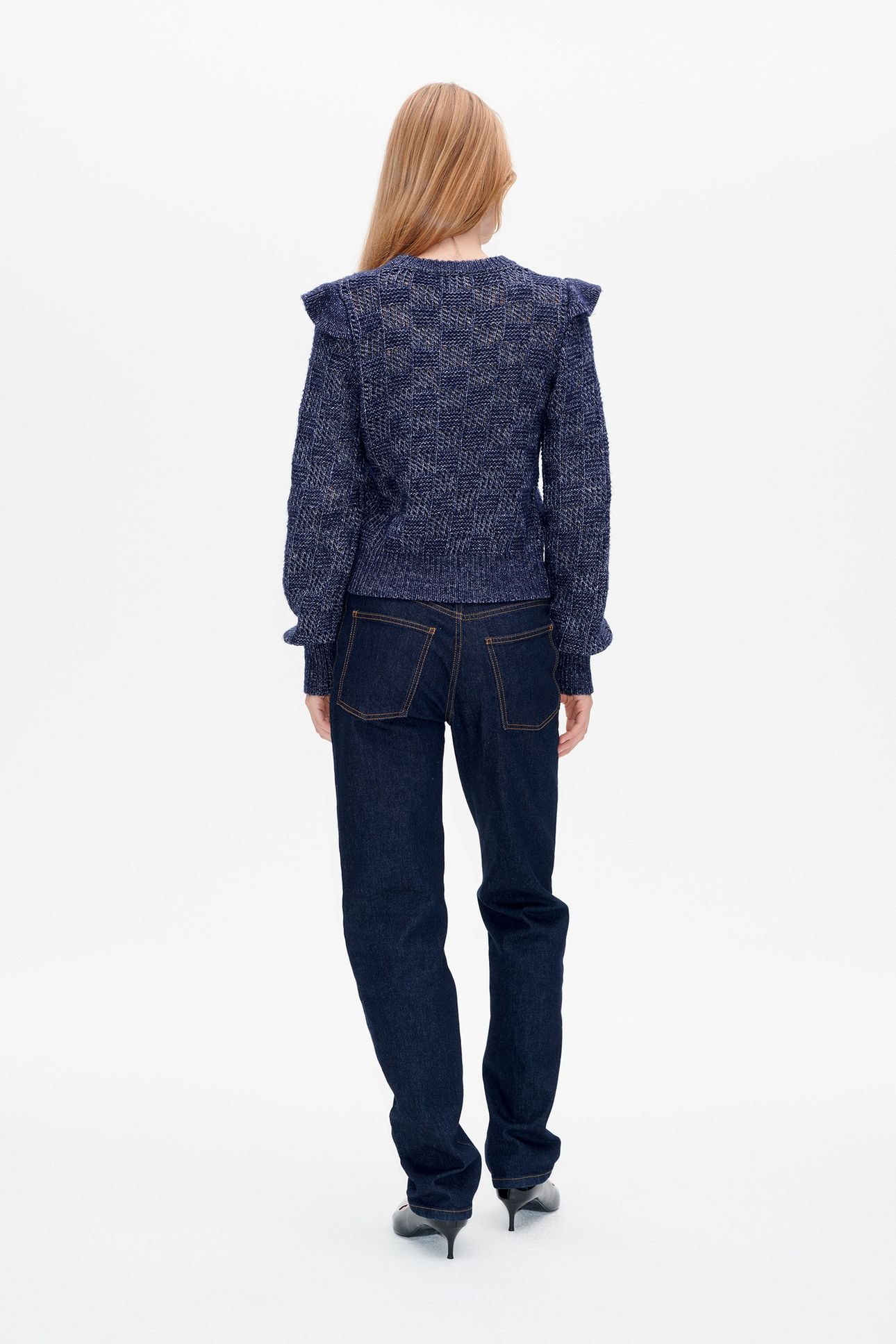 CILLA SWEATER BARITONE BLUE MELANGE 3