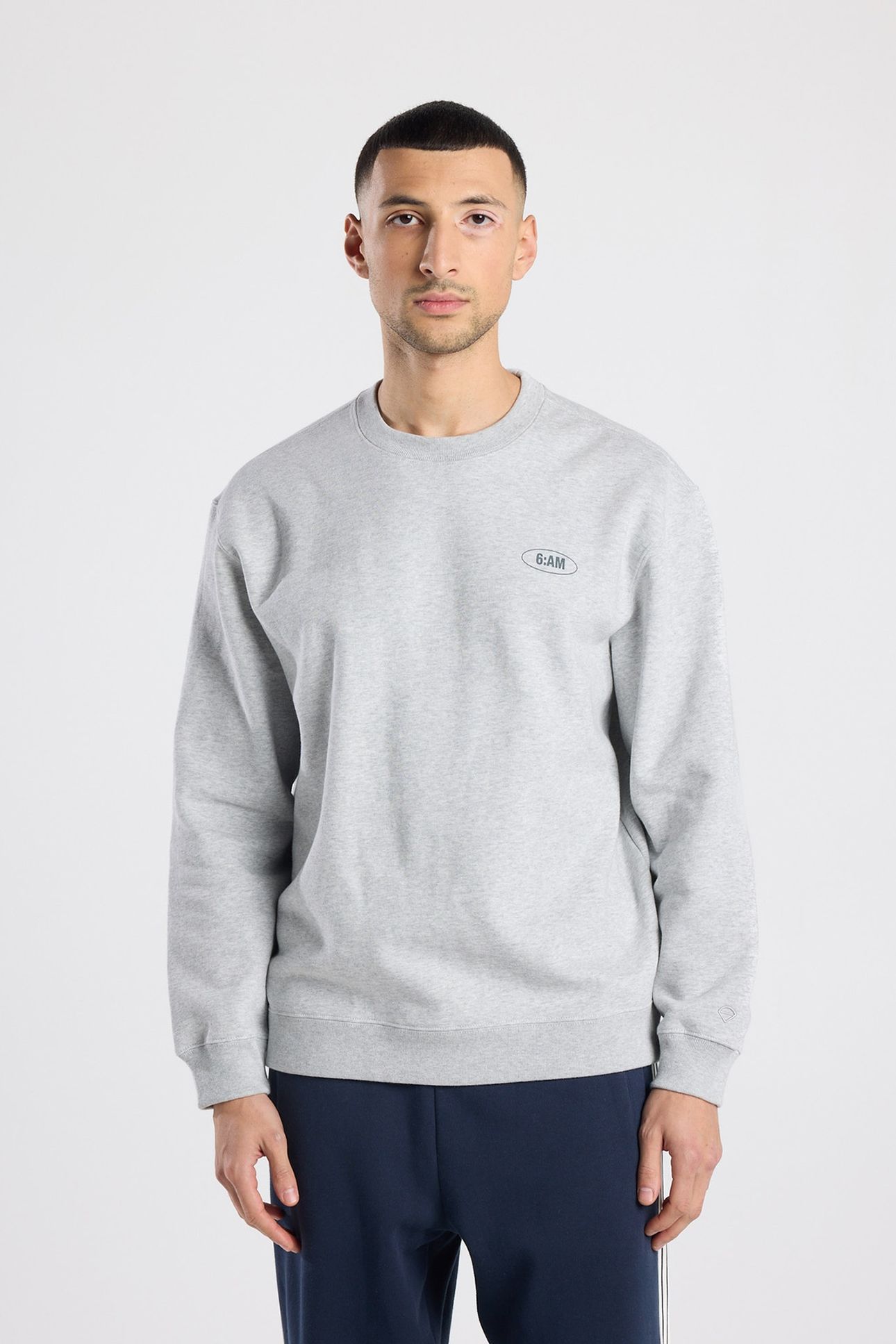 SPENCER CREW LIGHT GREY MELANGE 1