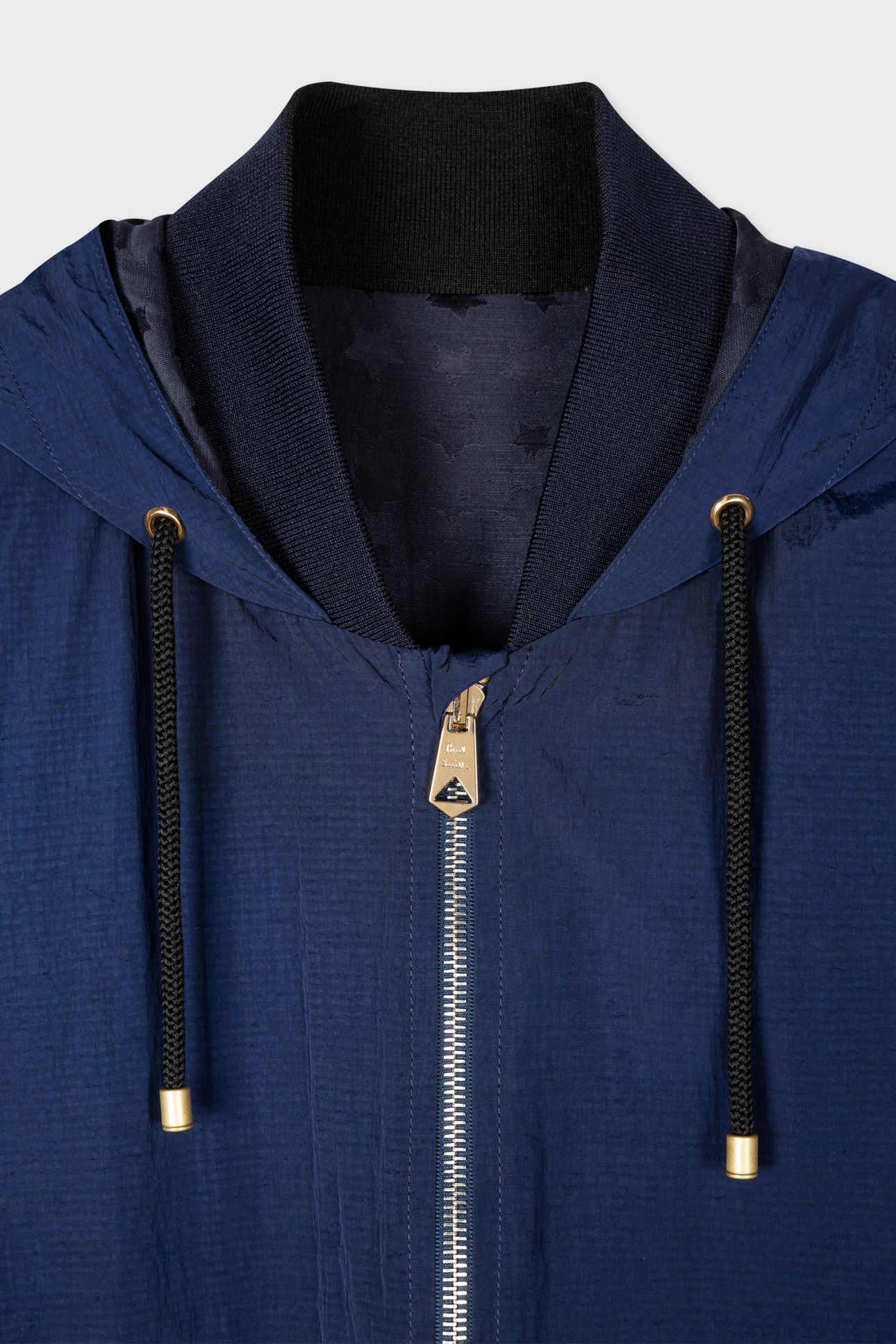 GENTS HOODED BOMBER JACKET NAVY 7