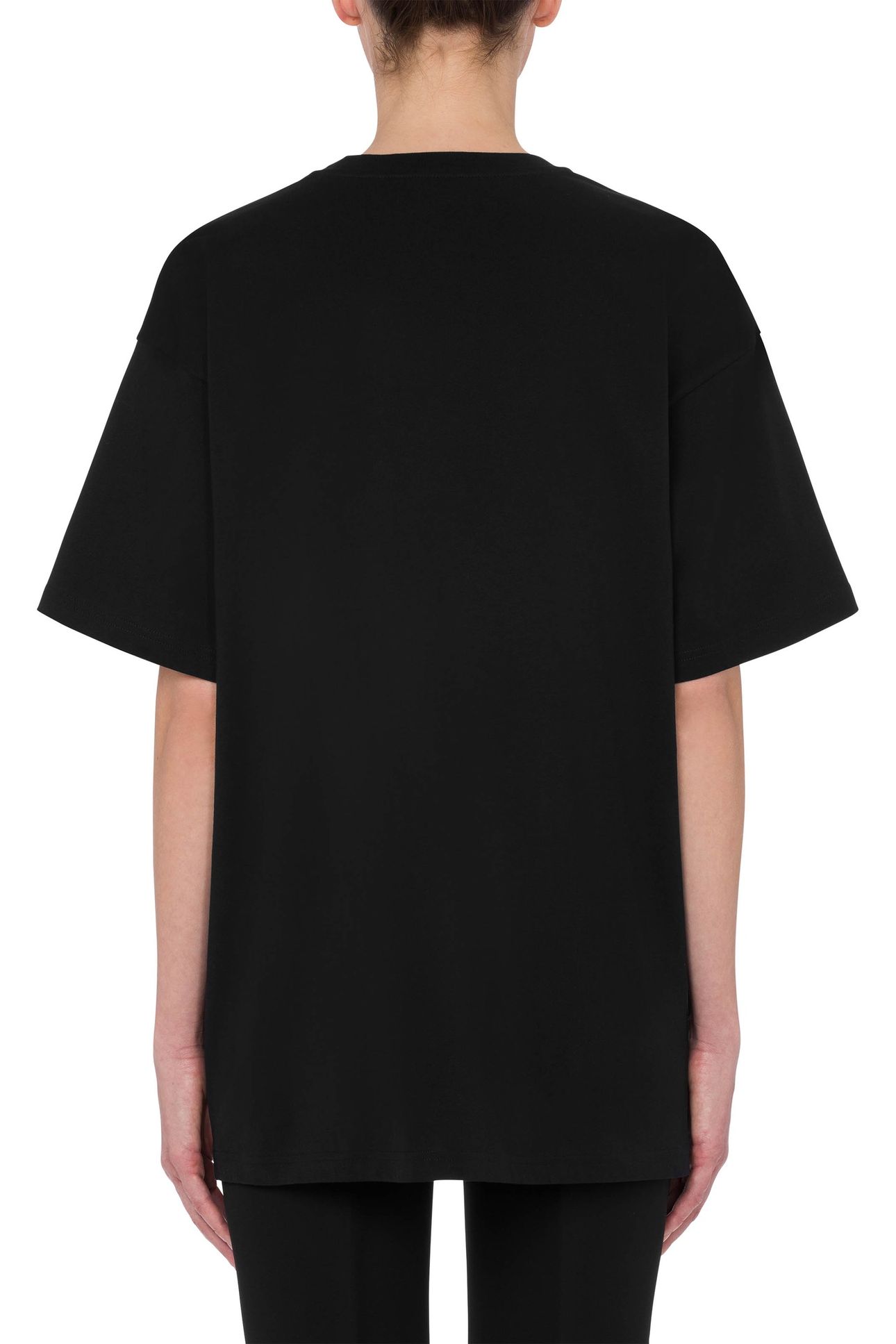 TEDDY EMBROIDERY ORGANIC JERSEY T-SHIRT BLACK 2