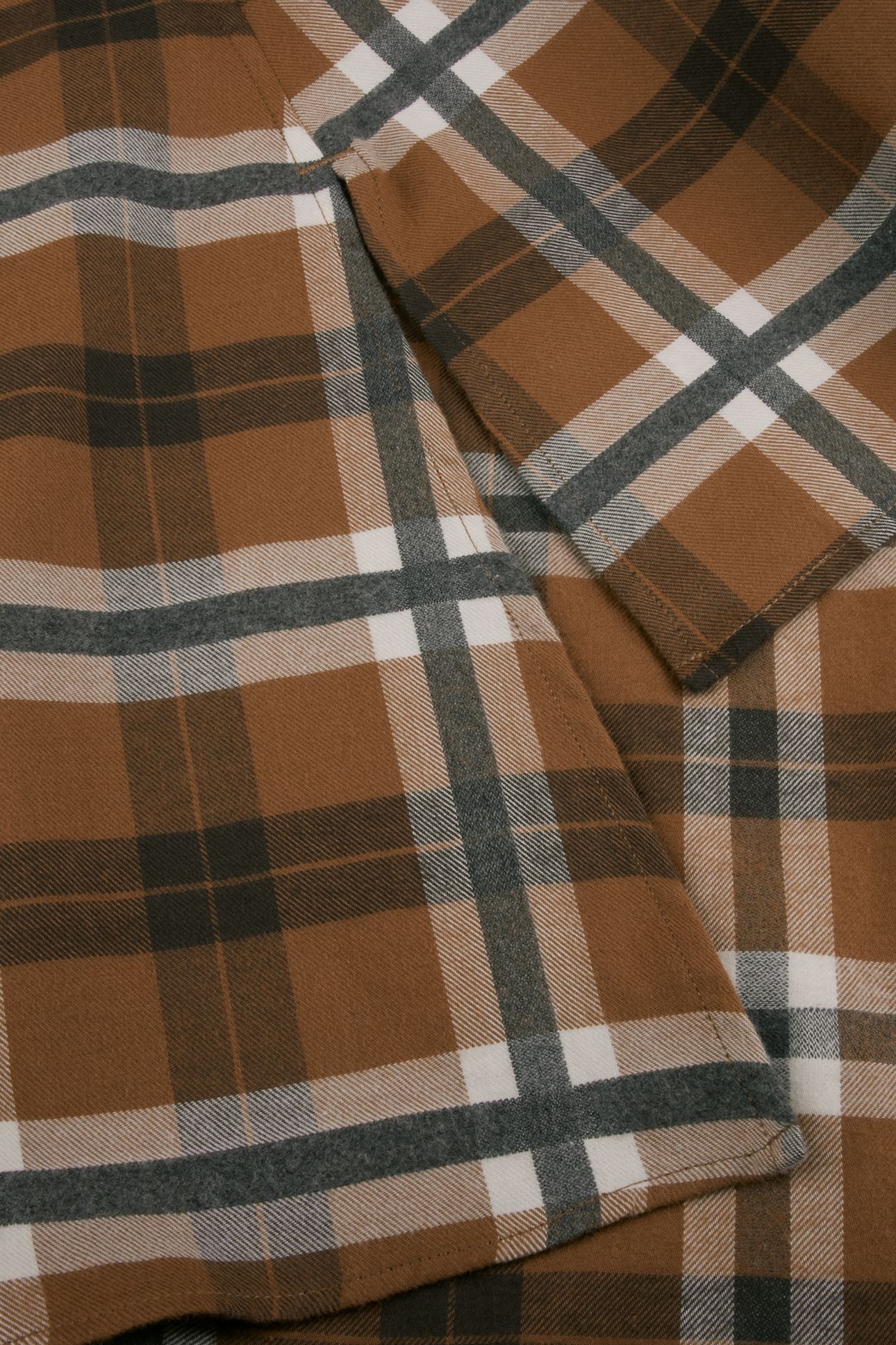FRANNIE SHIRT LIGHT BROWN CHECK 6