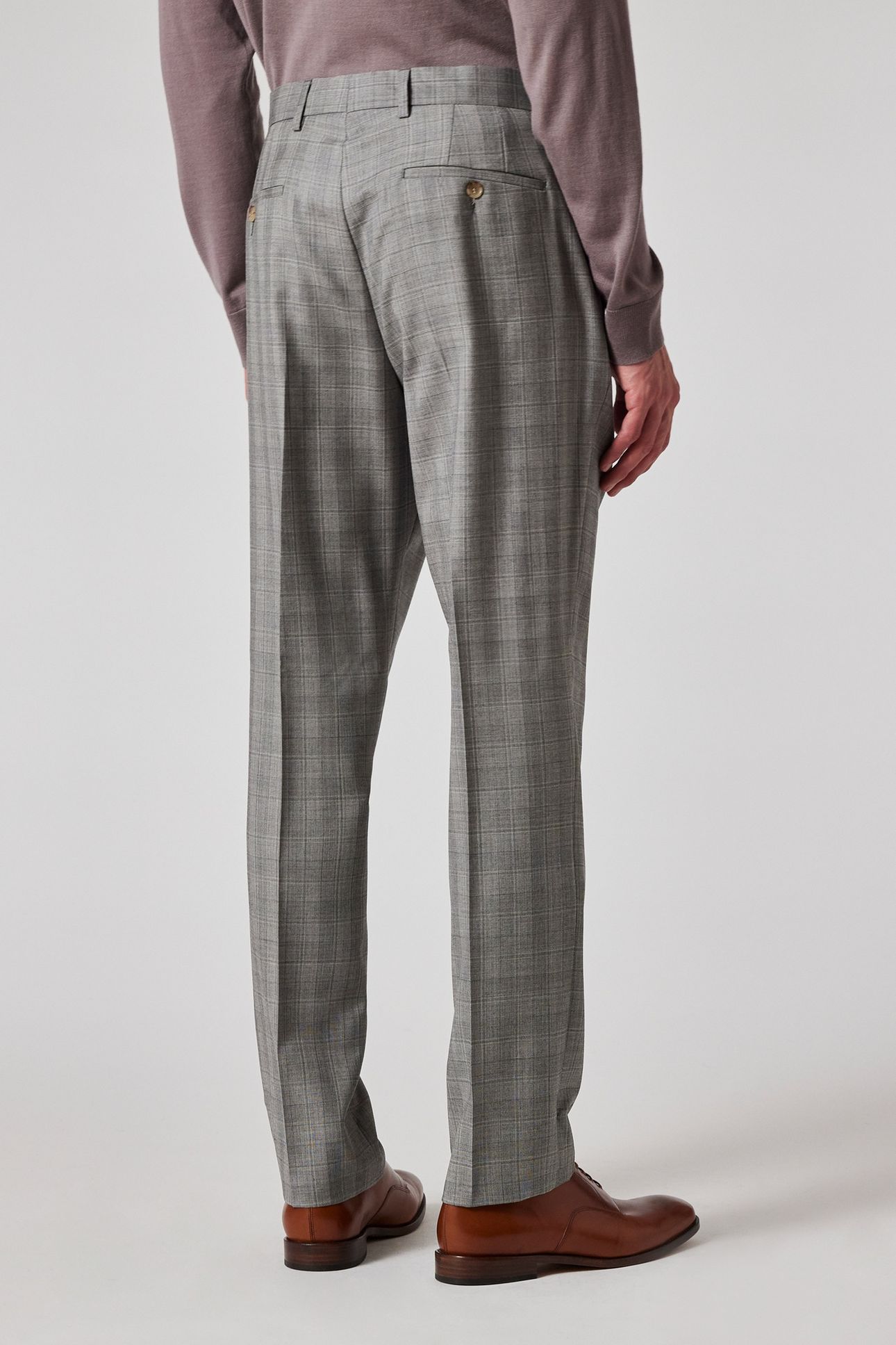 MENS TAILORED FIT 2 BUTTON SUIT GREY 4