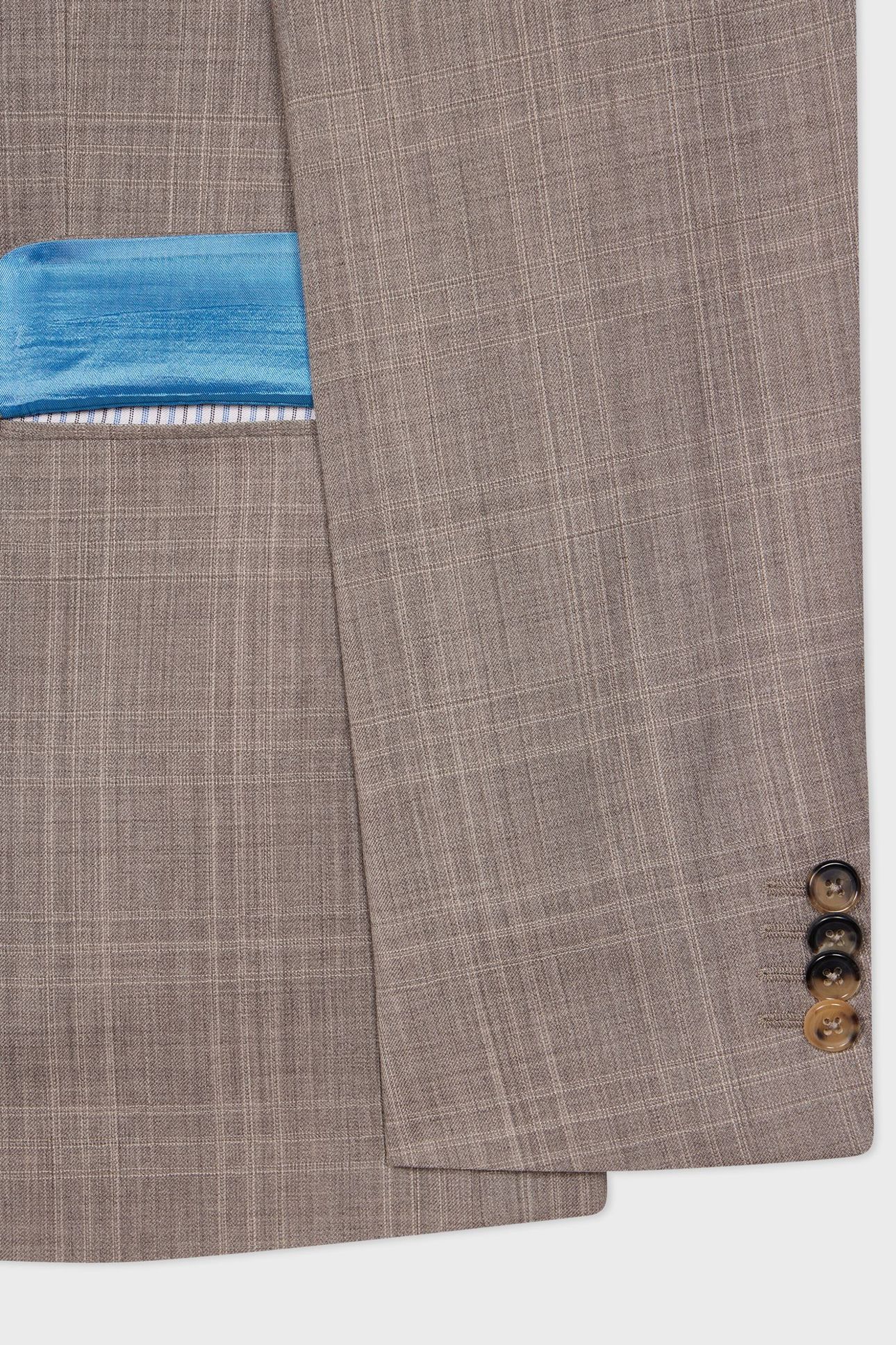 MENS TAILORED FIT 2 BUTTON SUIT GREY BEIGE 3