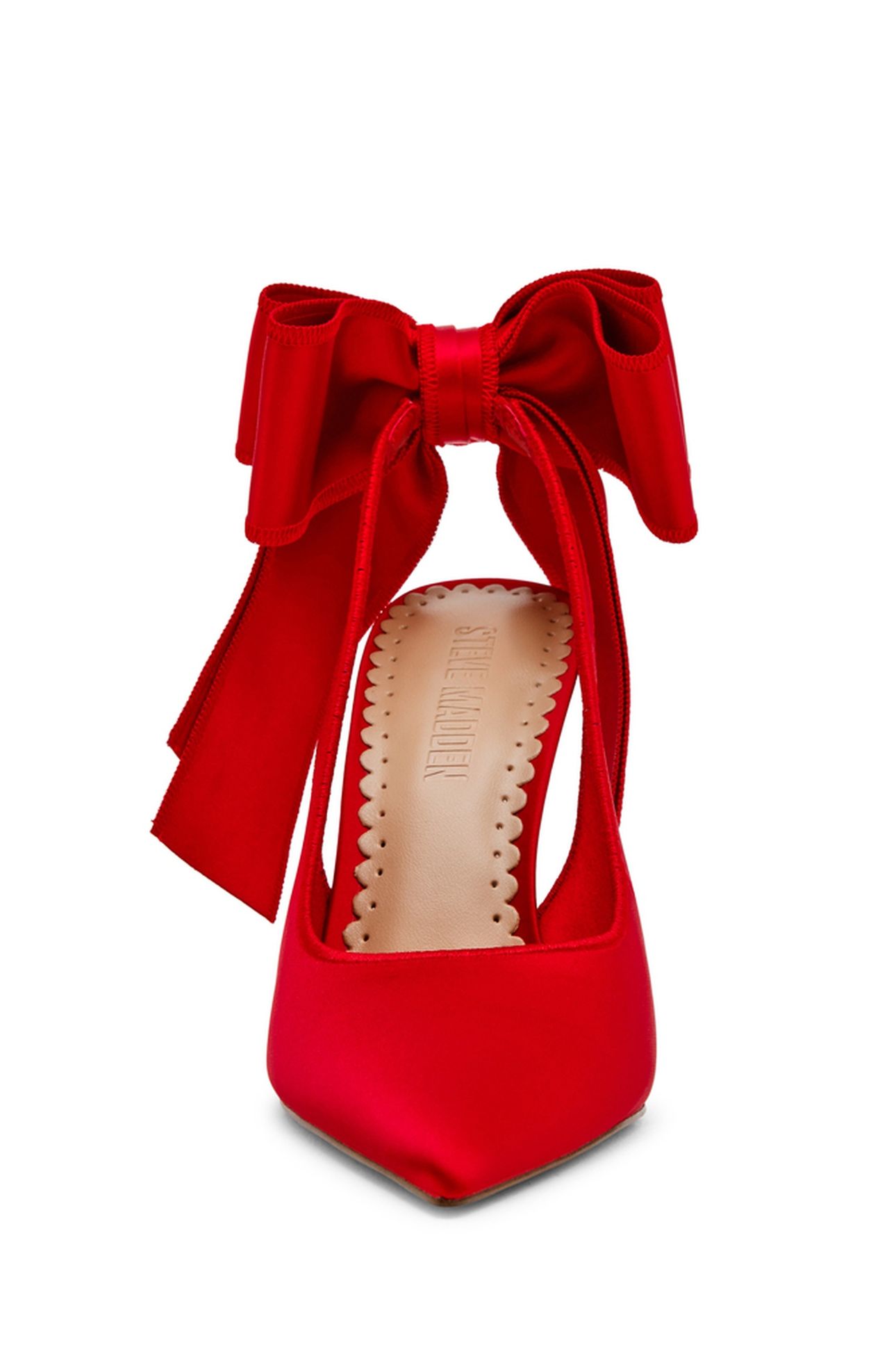 TEACUP PUMPS RED SATIN 6
