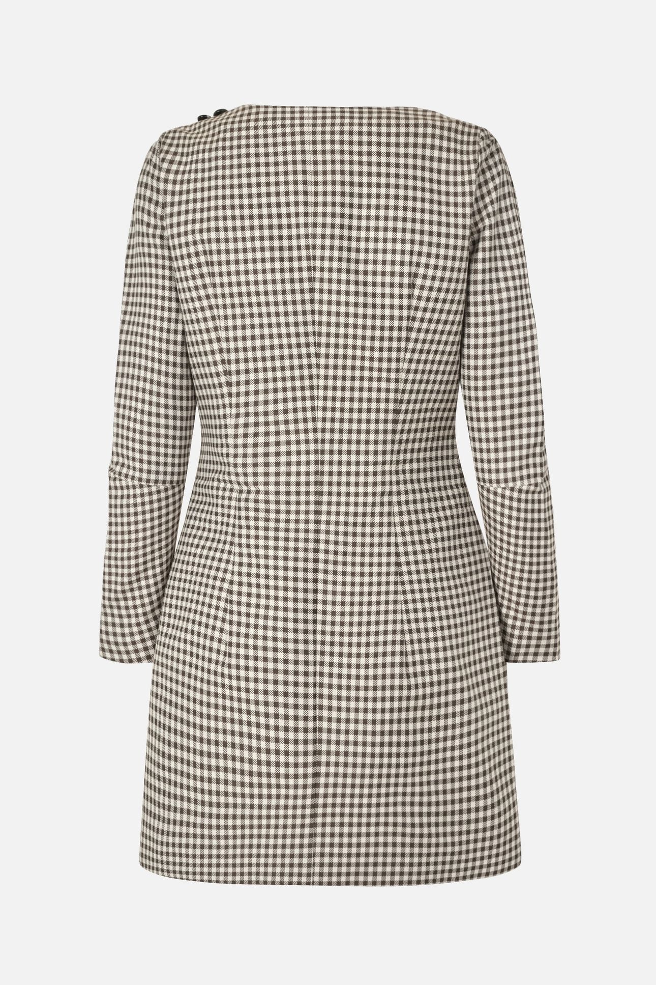 AMELIE DRESS CAMEL BAUM CHECK 4