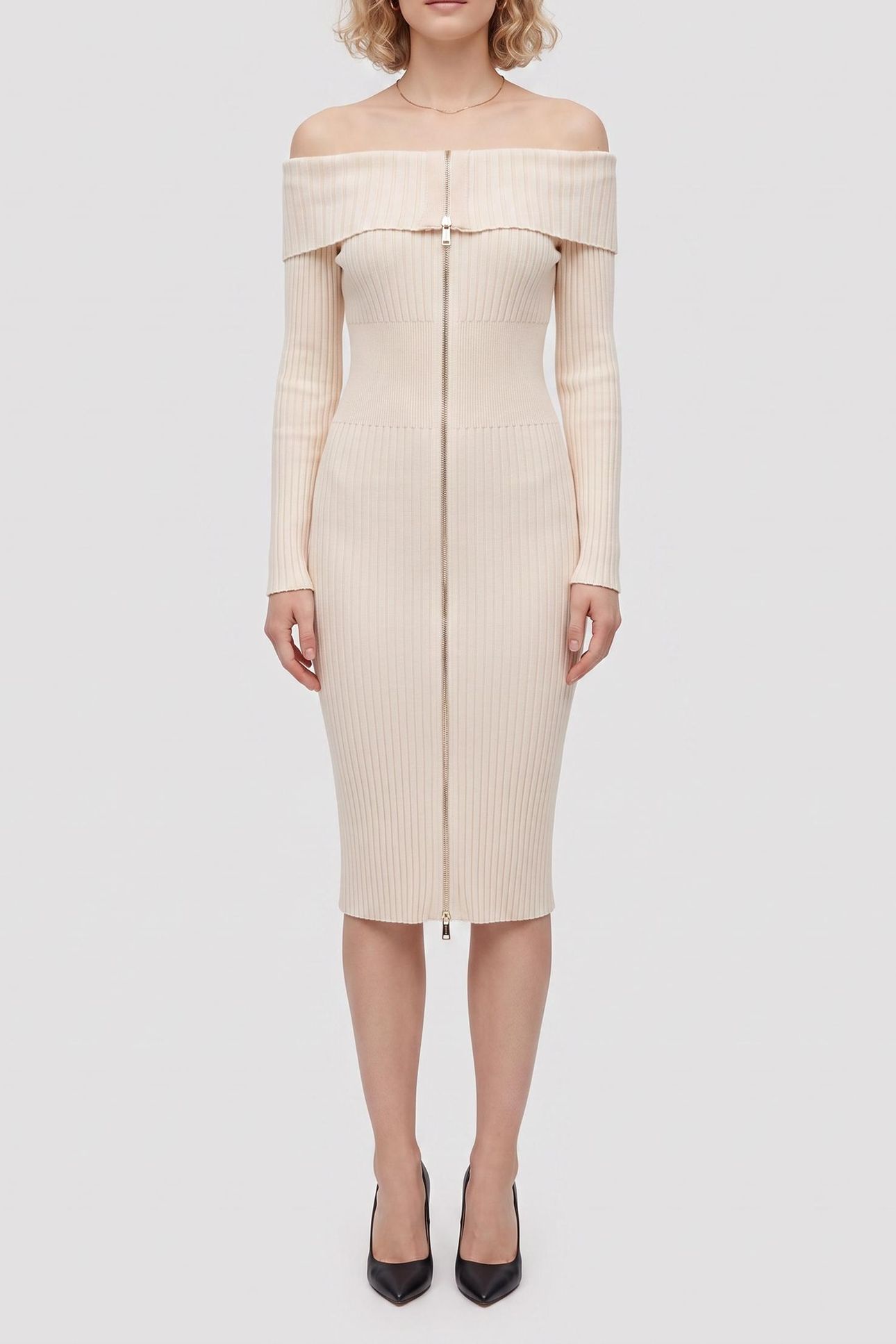 LS KATHRYN ZIPPED SW CREAM WHITE VANISE 1