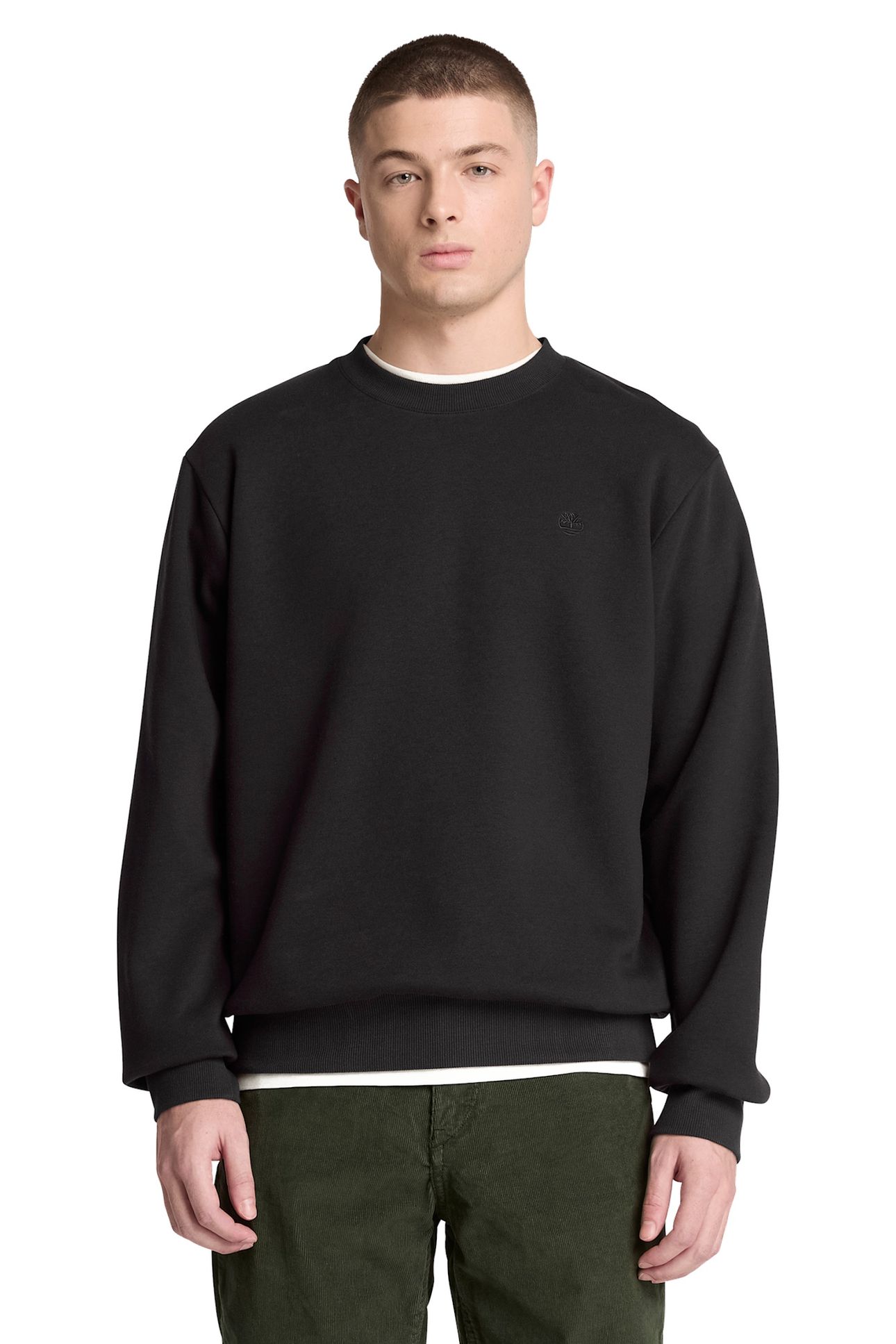 OYSTER RIVER CHEST LOGO BB CREW SWEATSHIRT BLACK 1