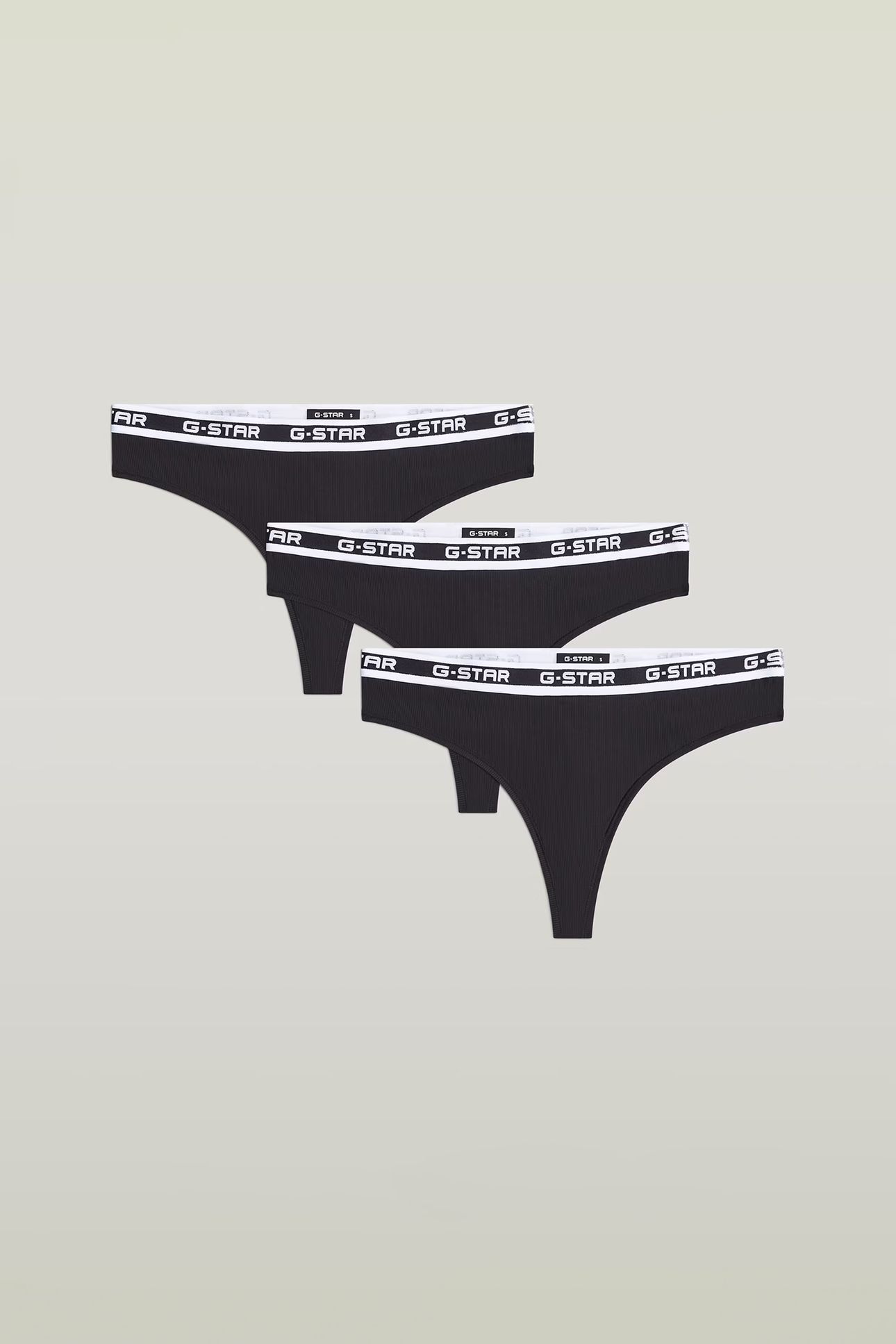 UNDERWEAR RHODONITE 3 PACK BRAZILIAN BRIEFS BLACK 3