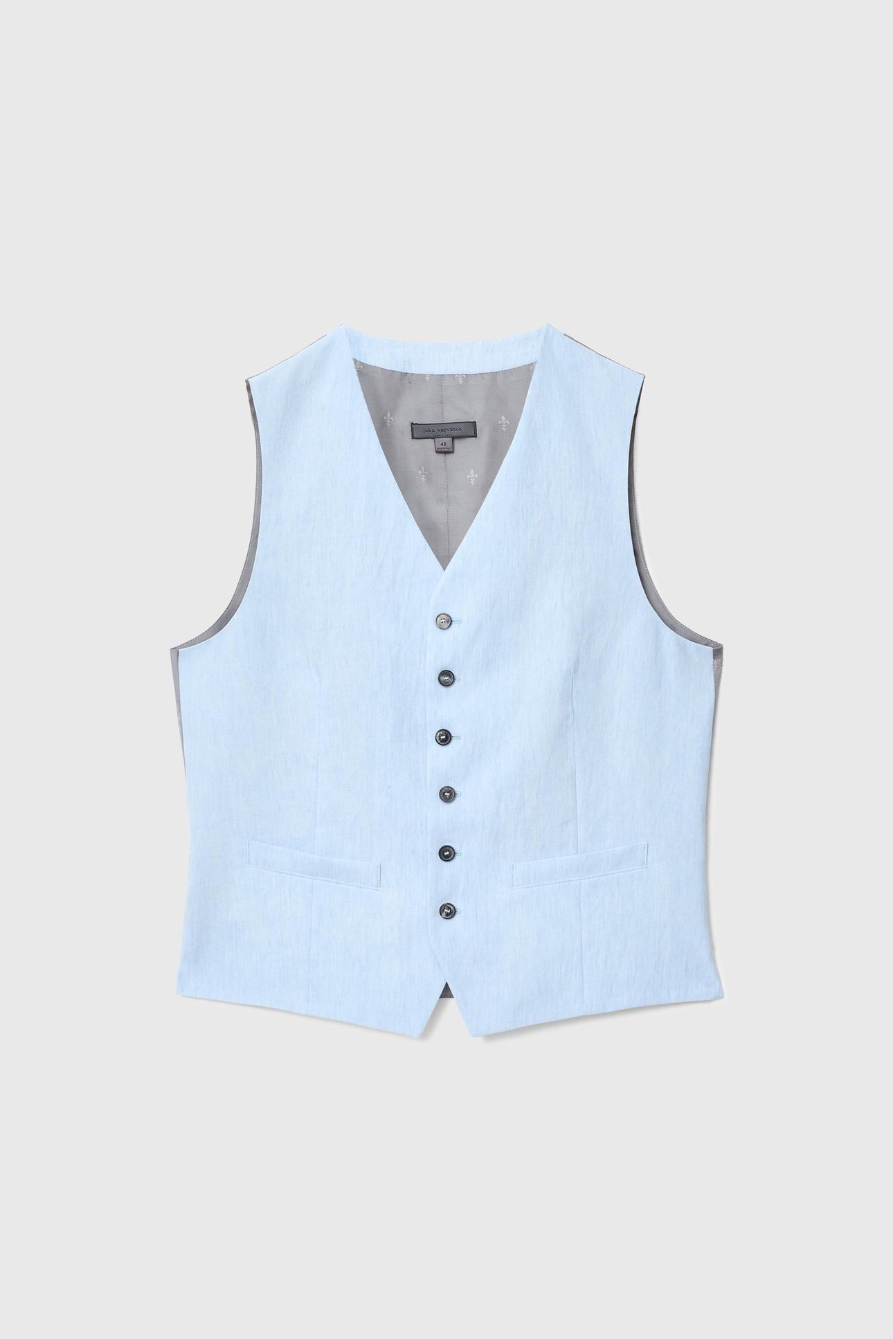 WOOSTER VEST - FRONT BODY DARTS VEST WIT STEEL BLUE 2