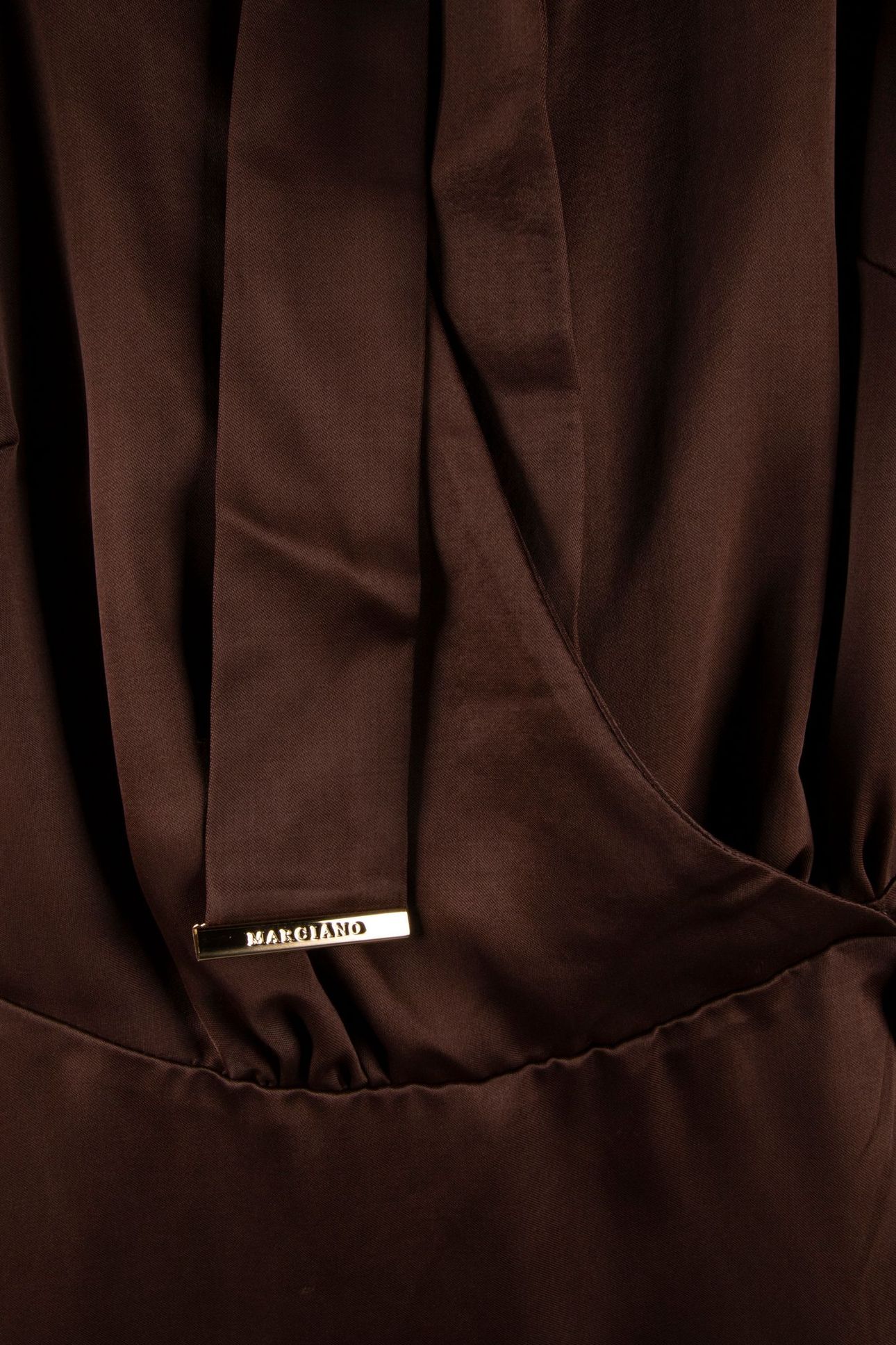 ALANIS WRAP W/TIE LS RICH BROWN 4