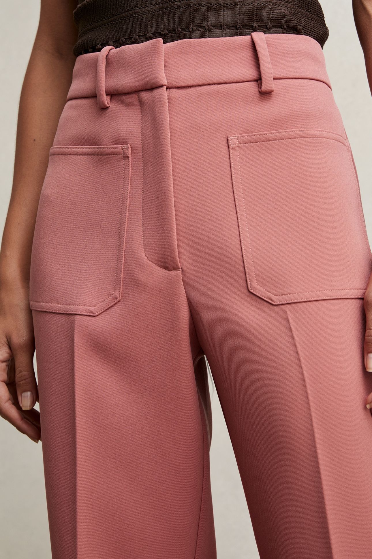 FLARE TROUSER PINK 5