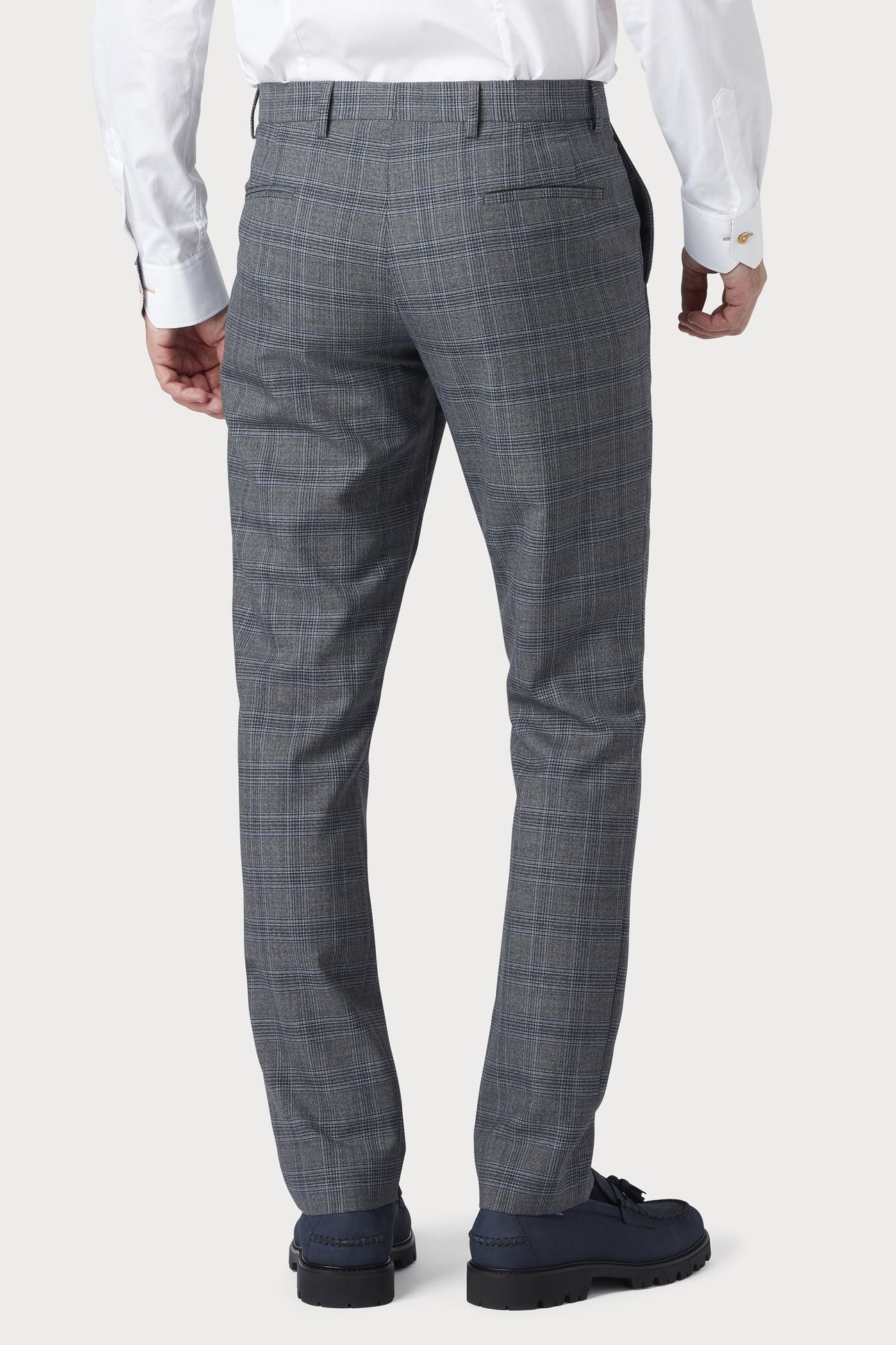 MENS CHINO MID FIT GREY MELANGE 2
