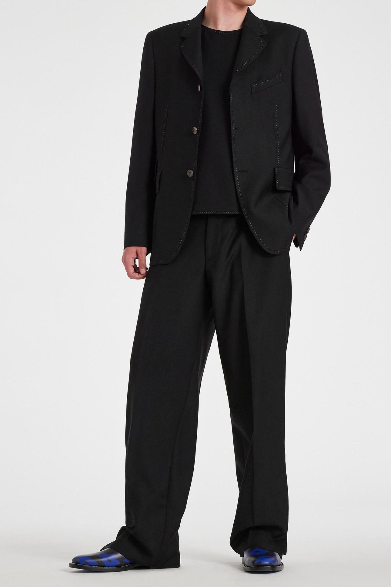 MENS SLIM FIT TROUSER BLACK 3