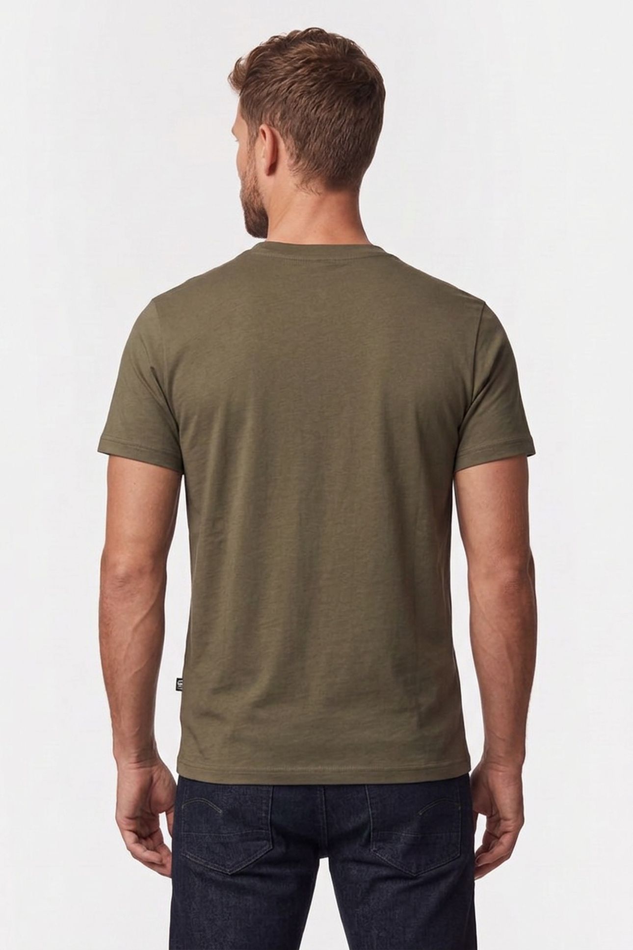 G-STAR RAW SLIM T-SHIRT SHADOW OLIVE 4