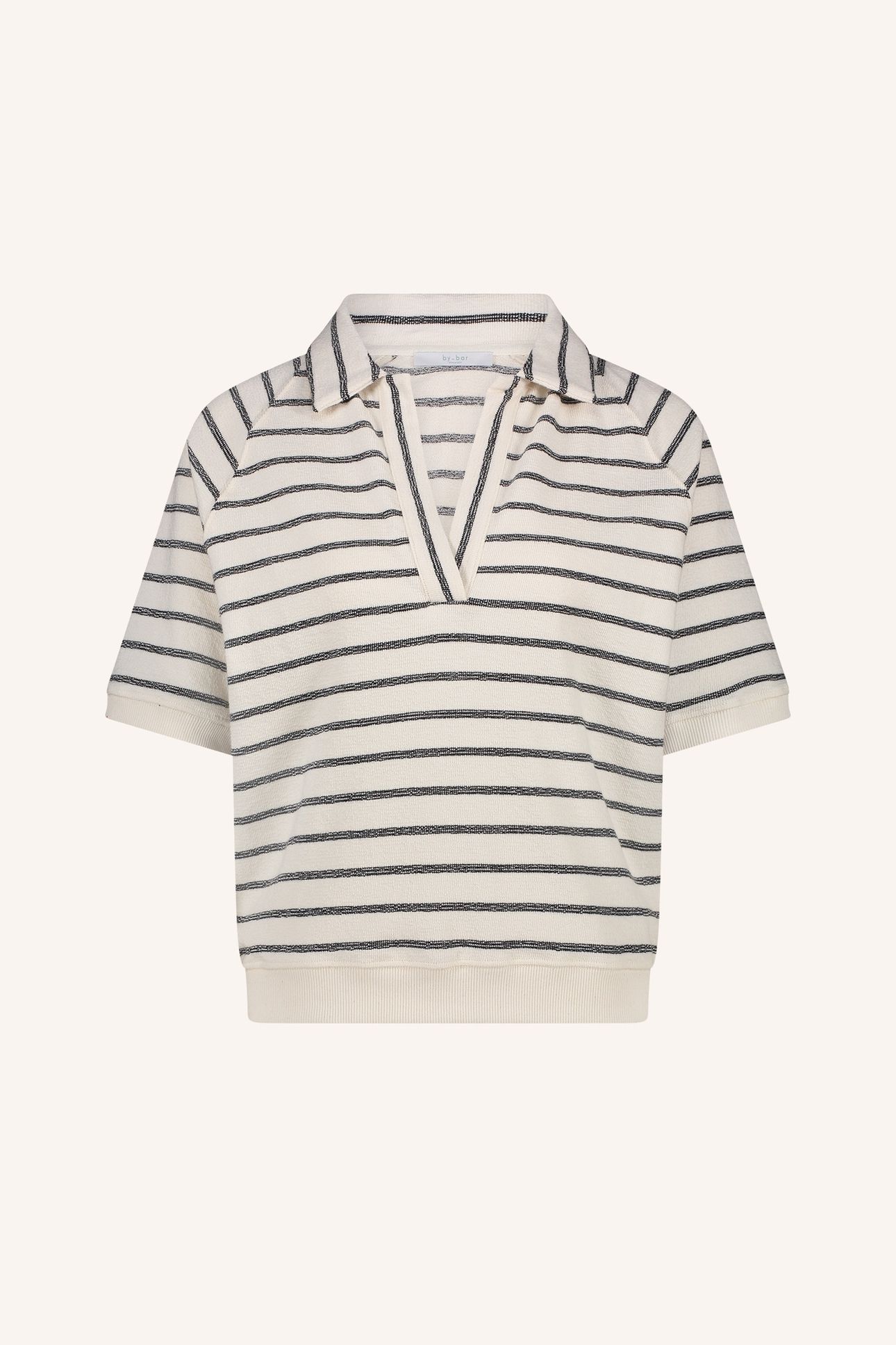 HARPER BRETON STRIPE TOP BLACK BRETON STRIPE 6
