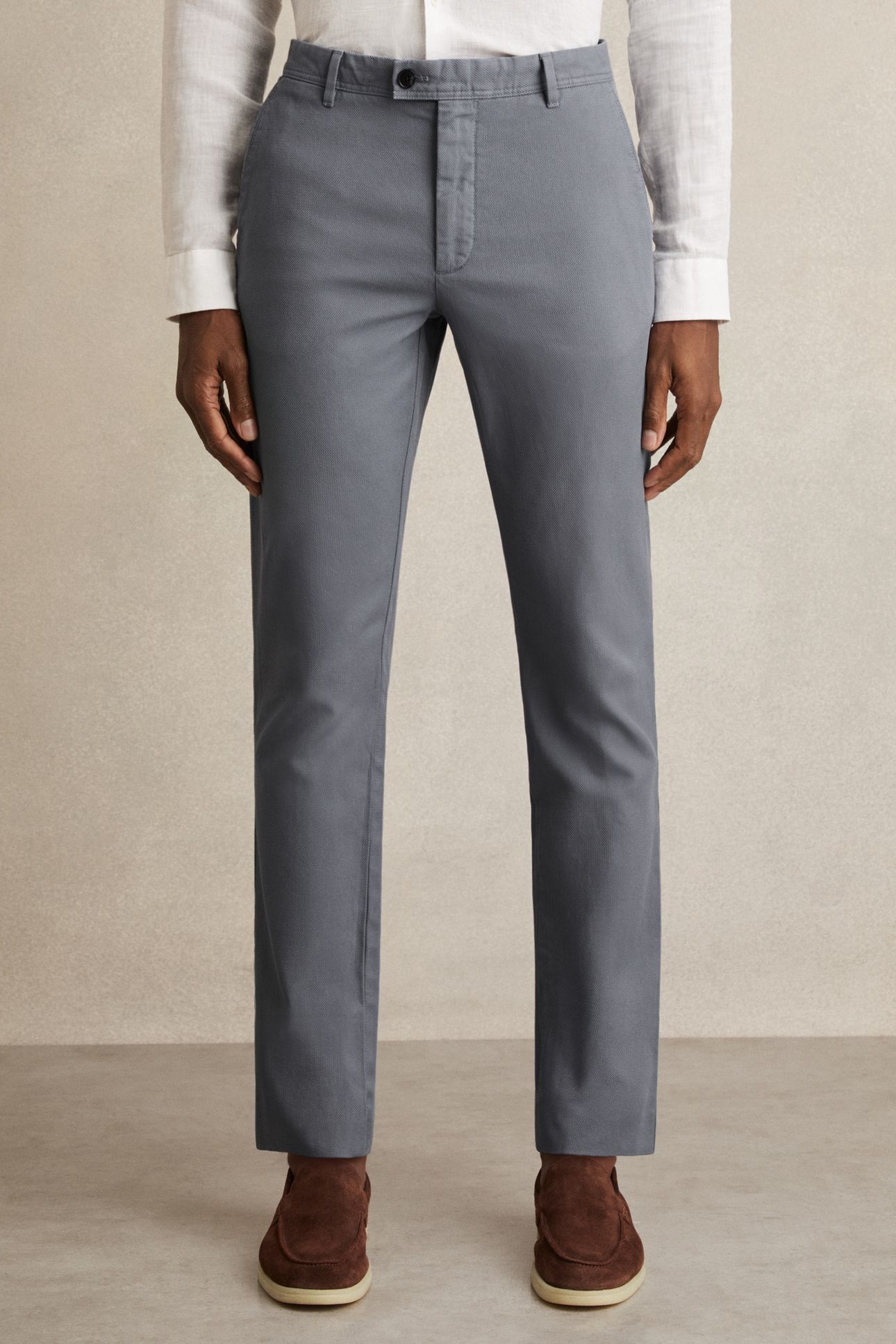 PIQUE CHINO TROUSER AIRFORCE BLUE 1