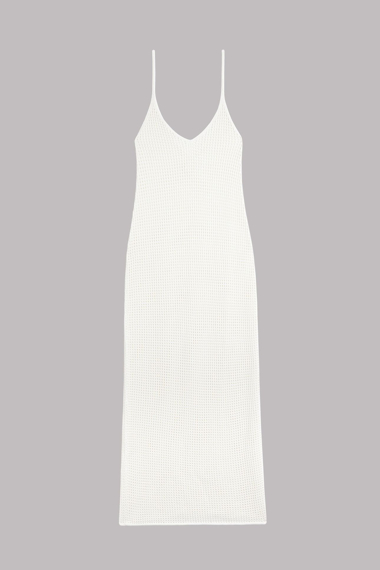 THE WHITE KNITTED DRESS GREY 3