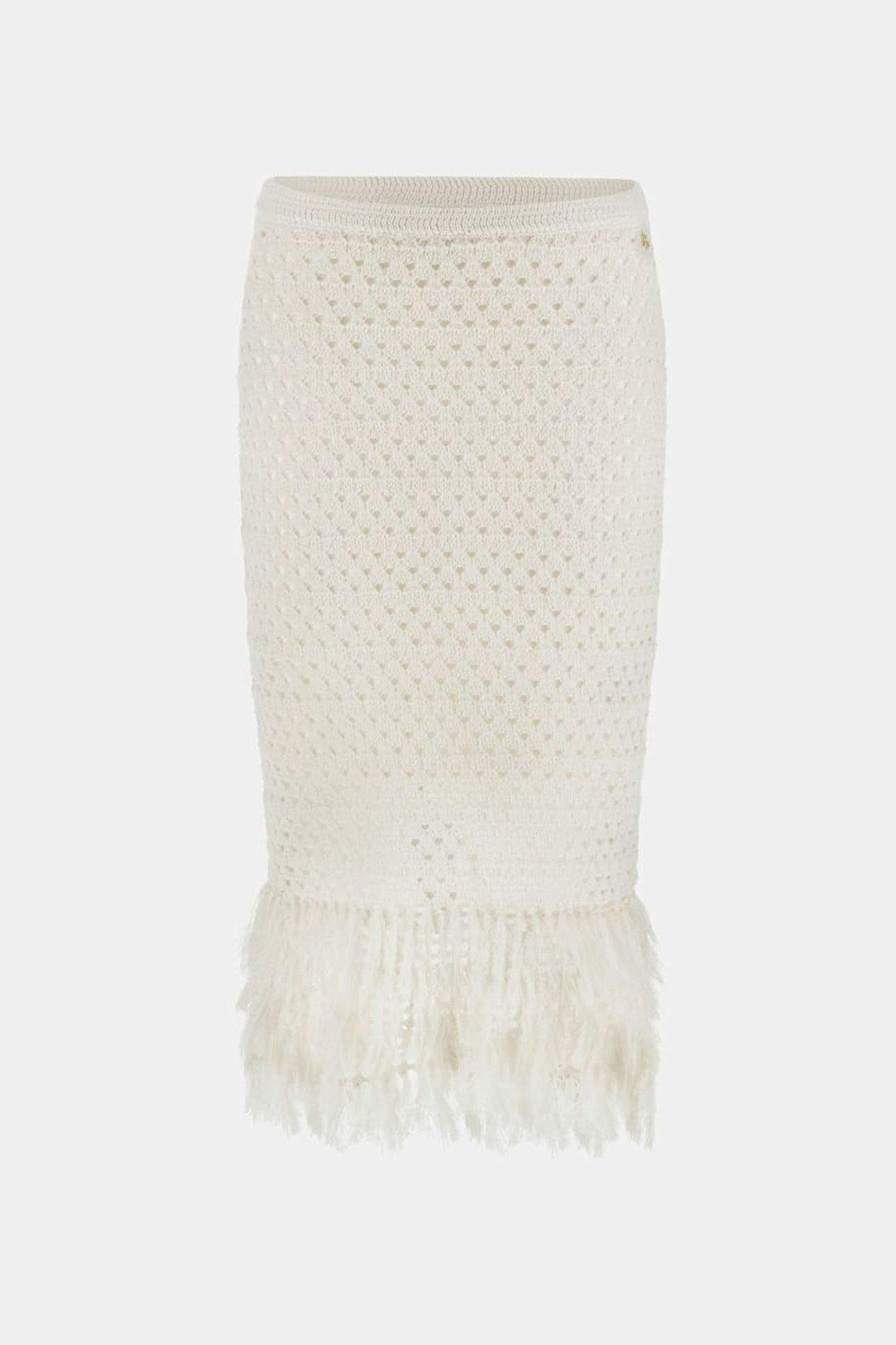 LUCA FRINGED HEM MID DOVE WHITE 8
