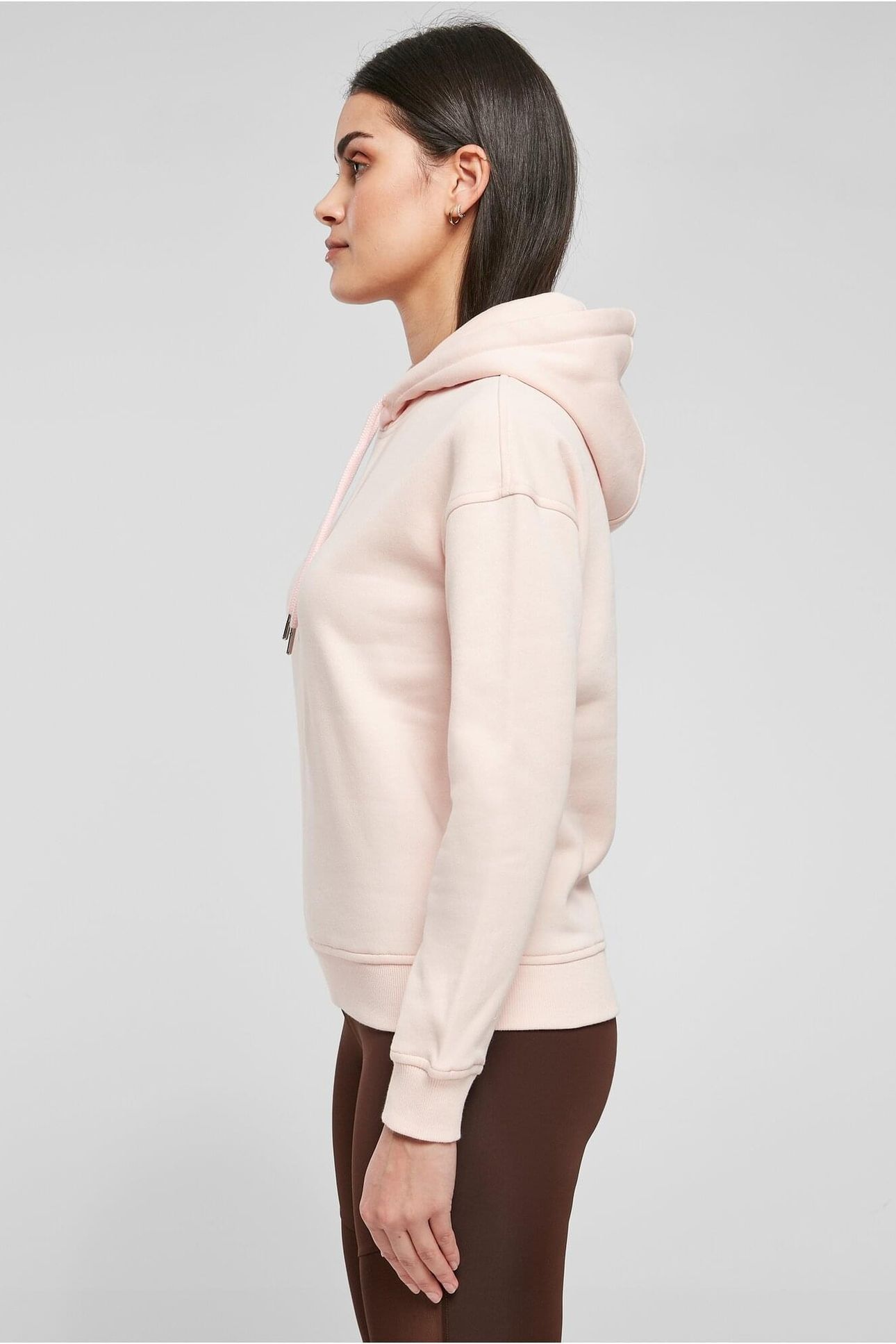 LADIES ESSENTIALS HOODY PINK 2