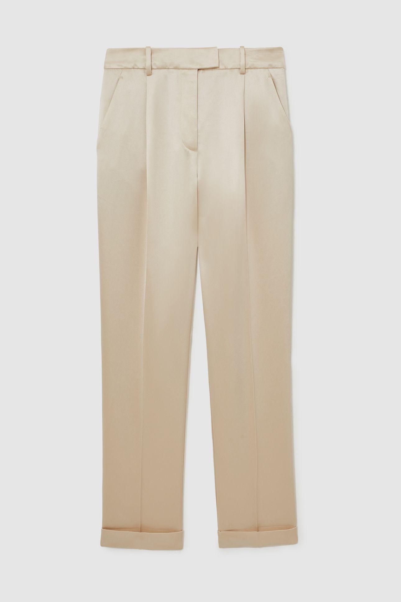 SATIN TAPER TROUSER NEUTRAL 4