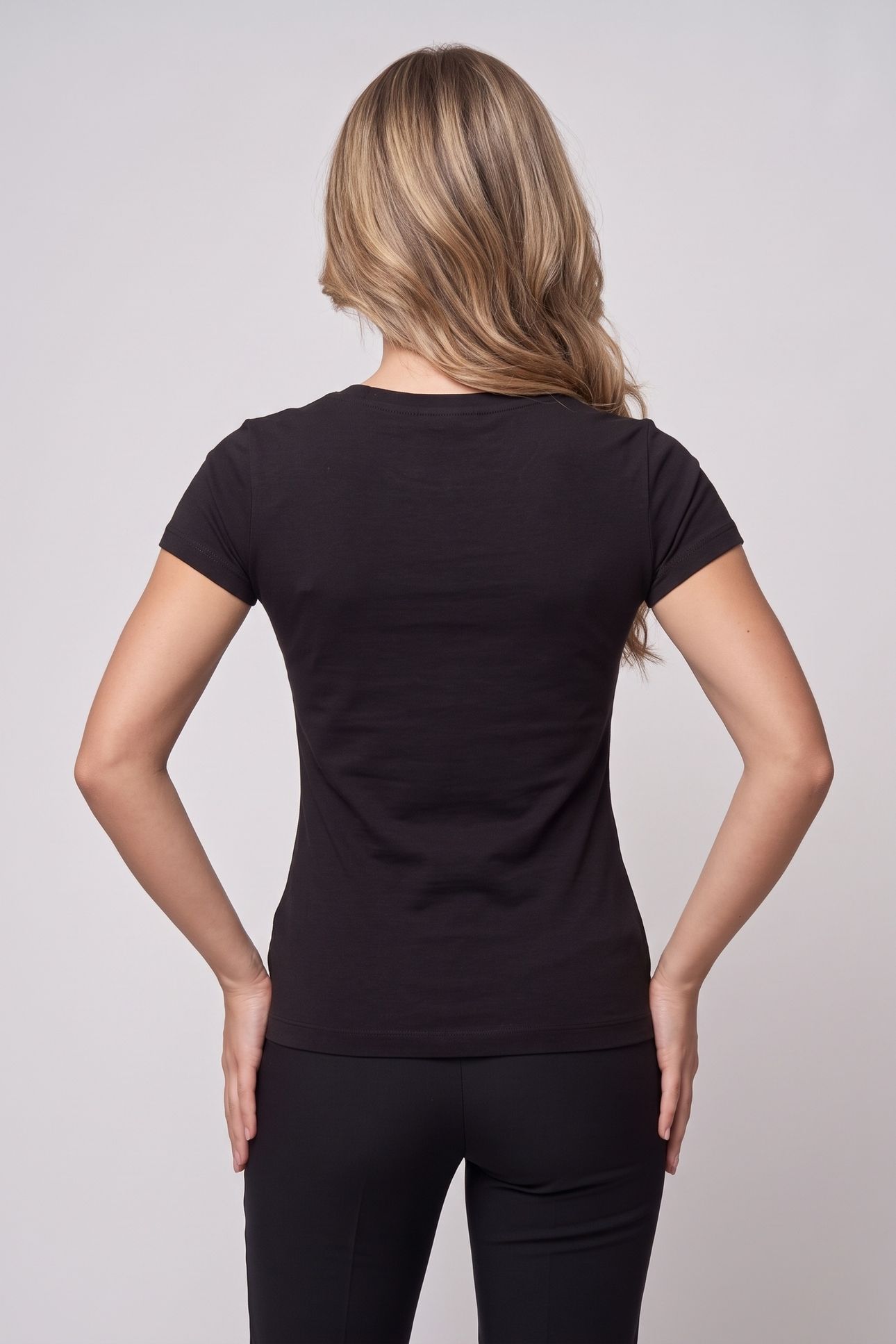SS LOGO HOT FIX TEE JET BLACK A996 2