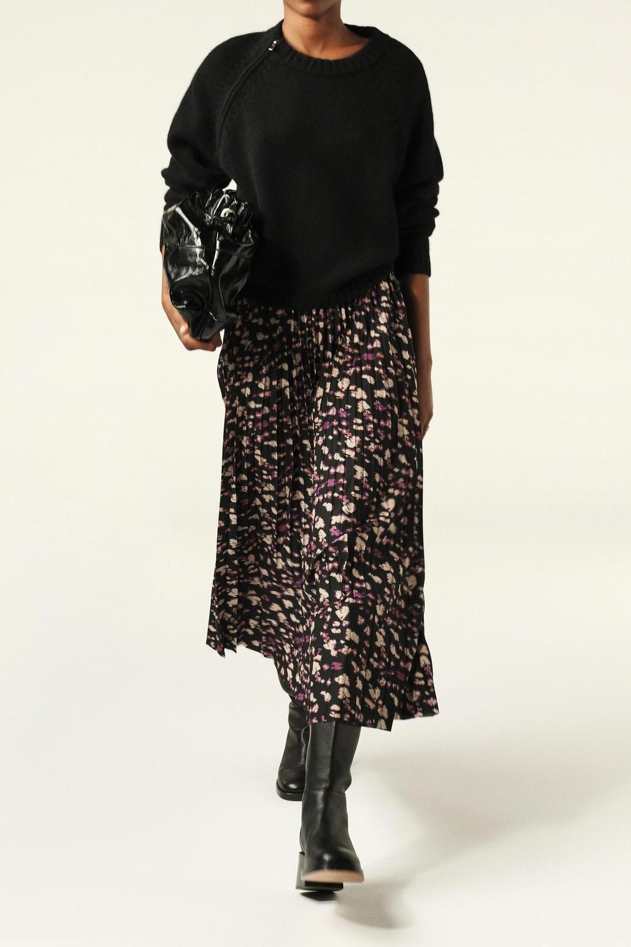 MID-LENGTH SKIRT BORDEAUX 4